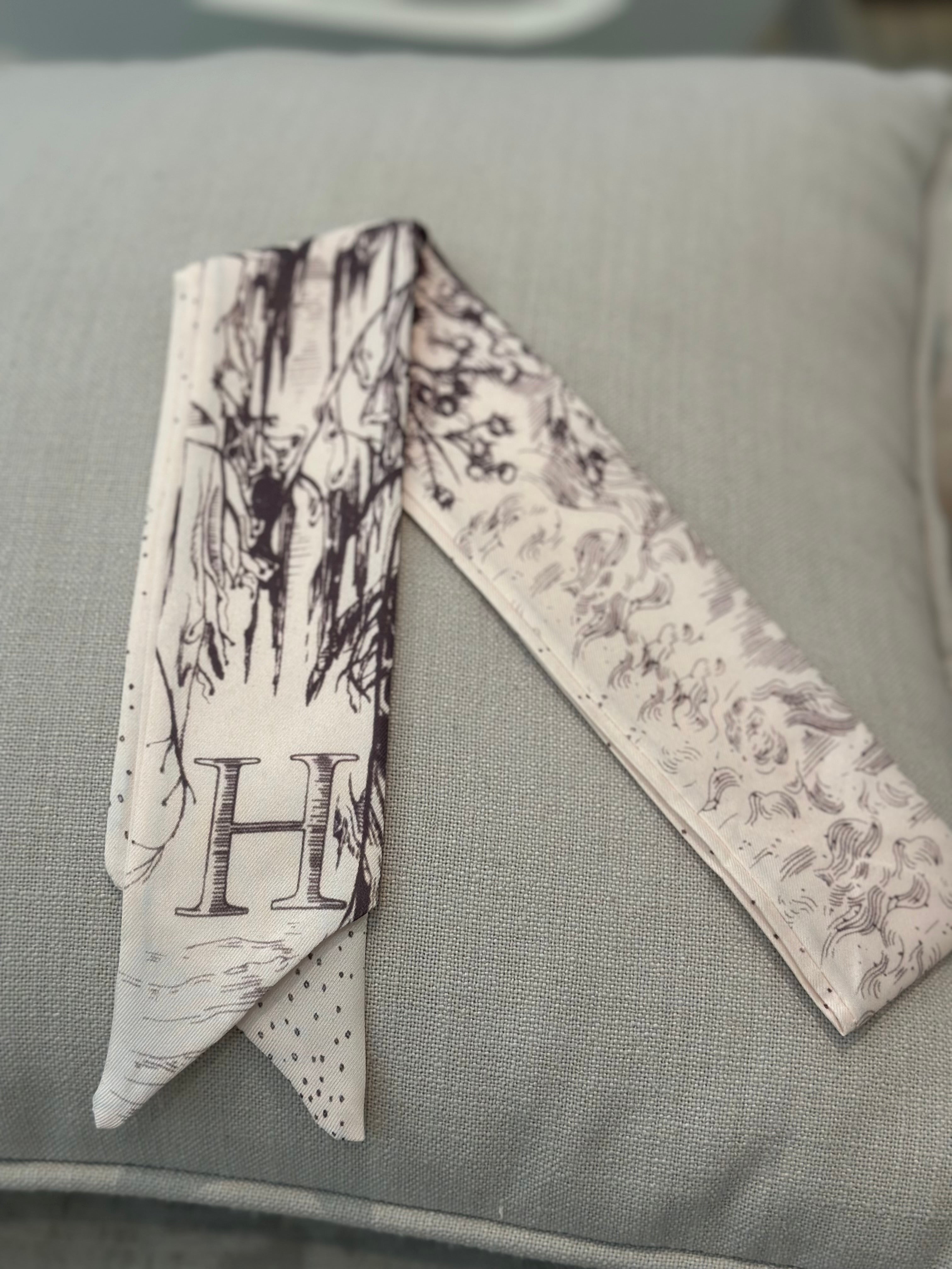 Clear Scarf H | Luxury Silk Scarf UAE – Clear UAE
