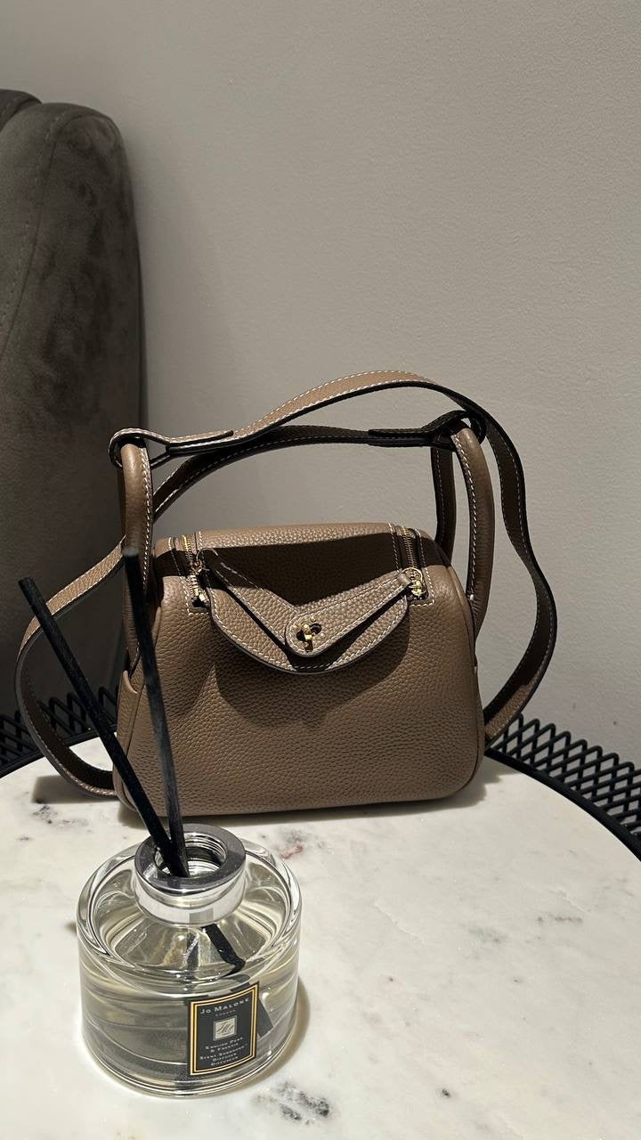Hermes Lindy Bag in Khaki – Luxury Shoulder Bag UAE | Clear UAE
