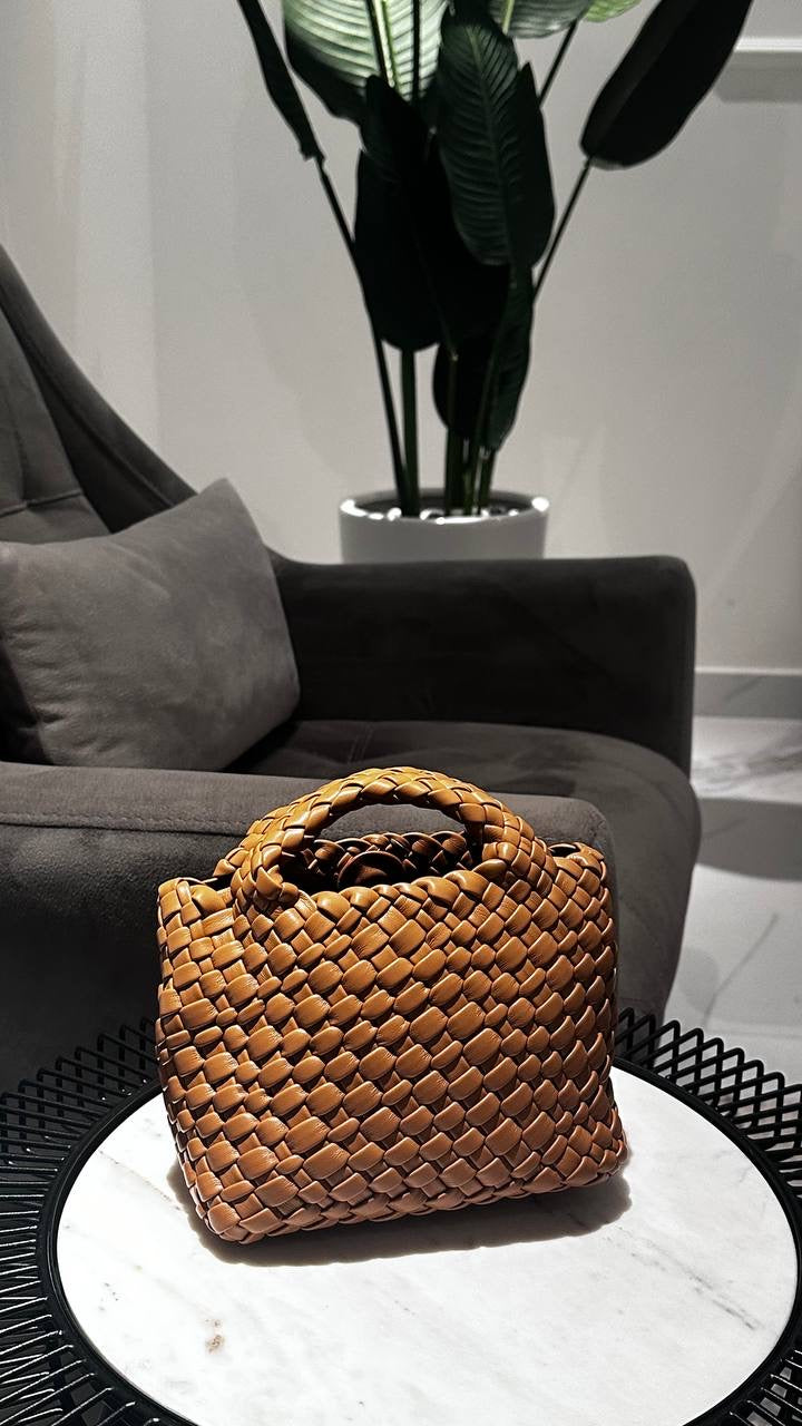 Brown Vegan Leather Bag – Luxury Shoulder Bag UAE | Clear UAE
