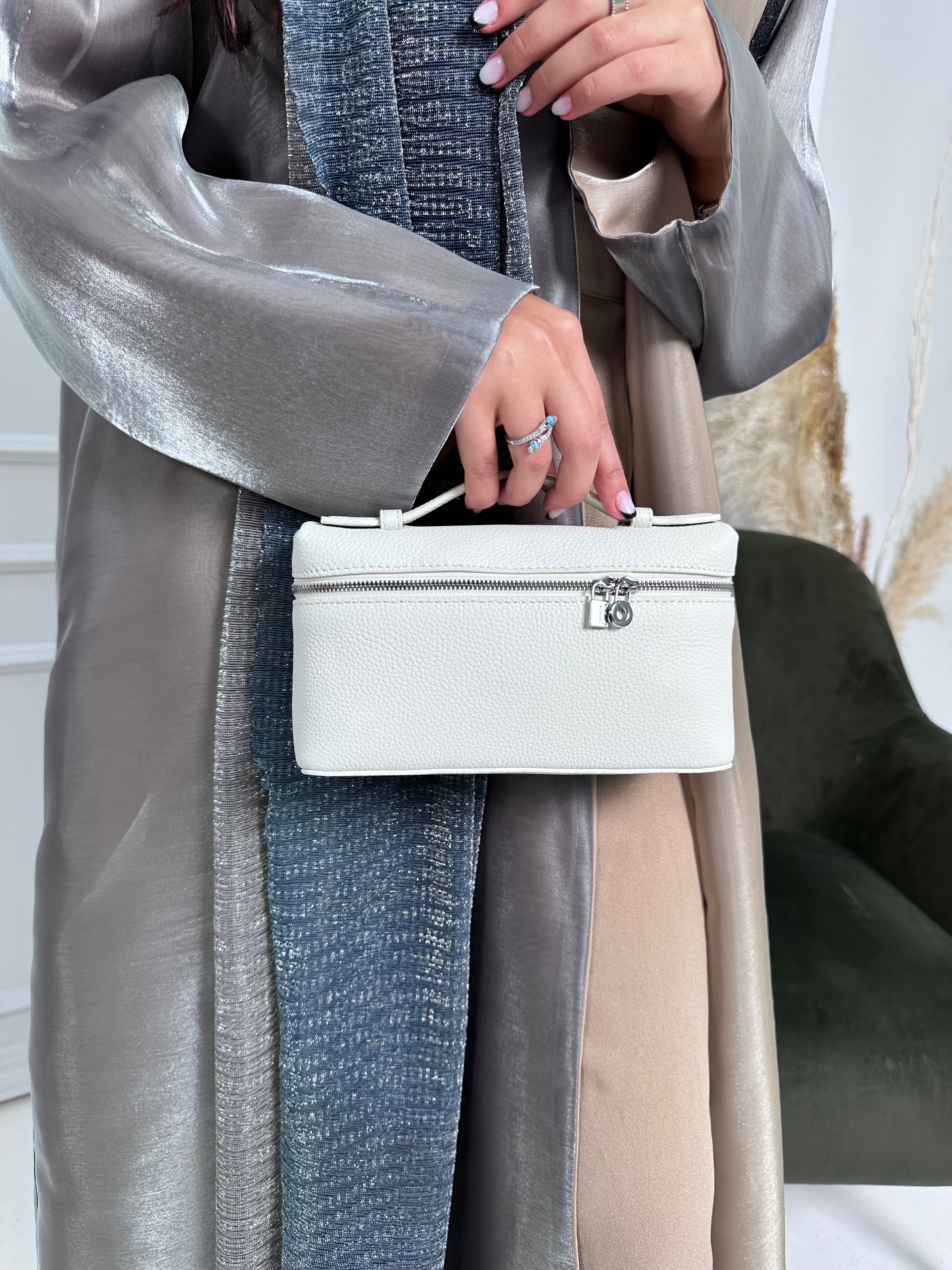 LP White Tote Interior - Luxury Tote Bag | Clear UAE
