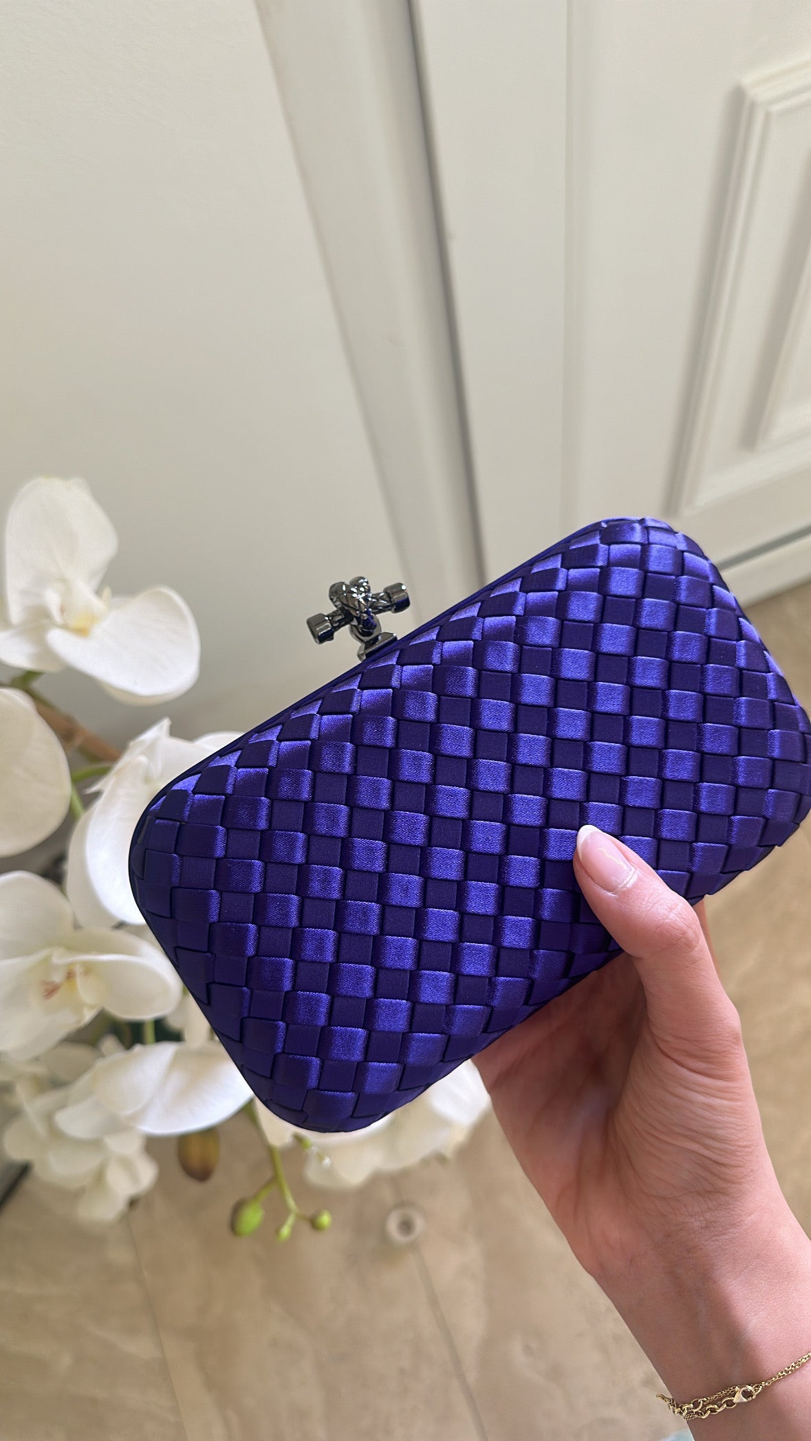 Dark Purple Clutch Full View - Luxury Clutch | Clear UAE
