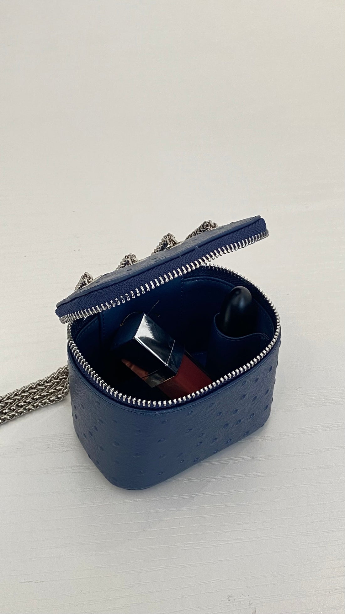 Ostrich Navy Bag