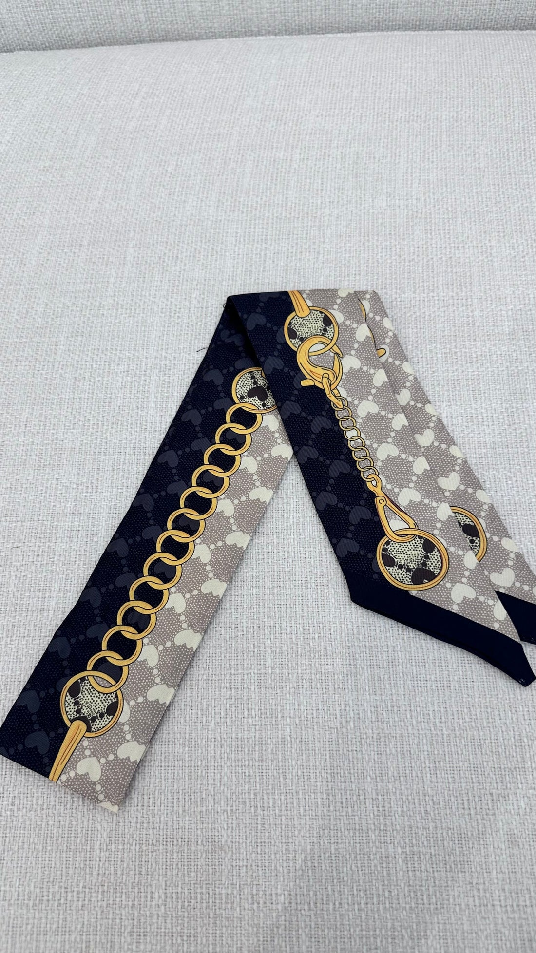Black & Gold Twilly Scarf