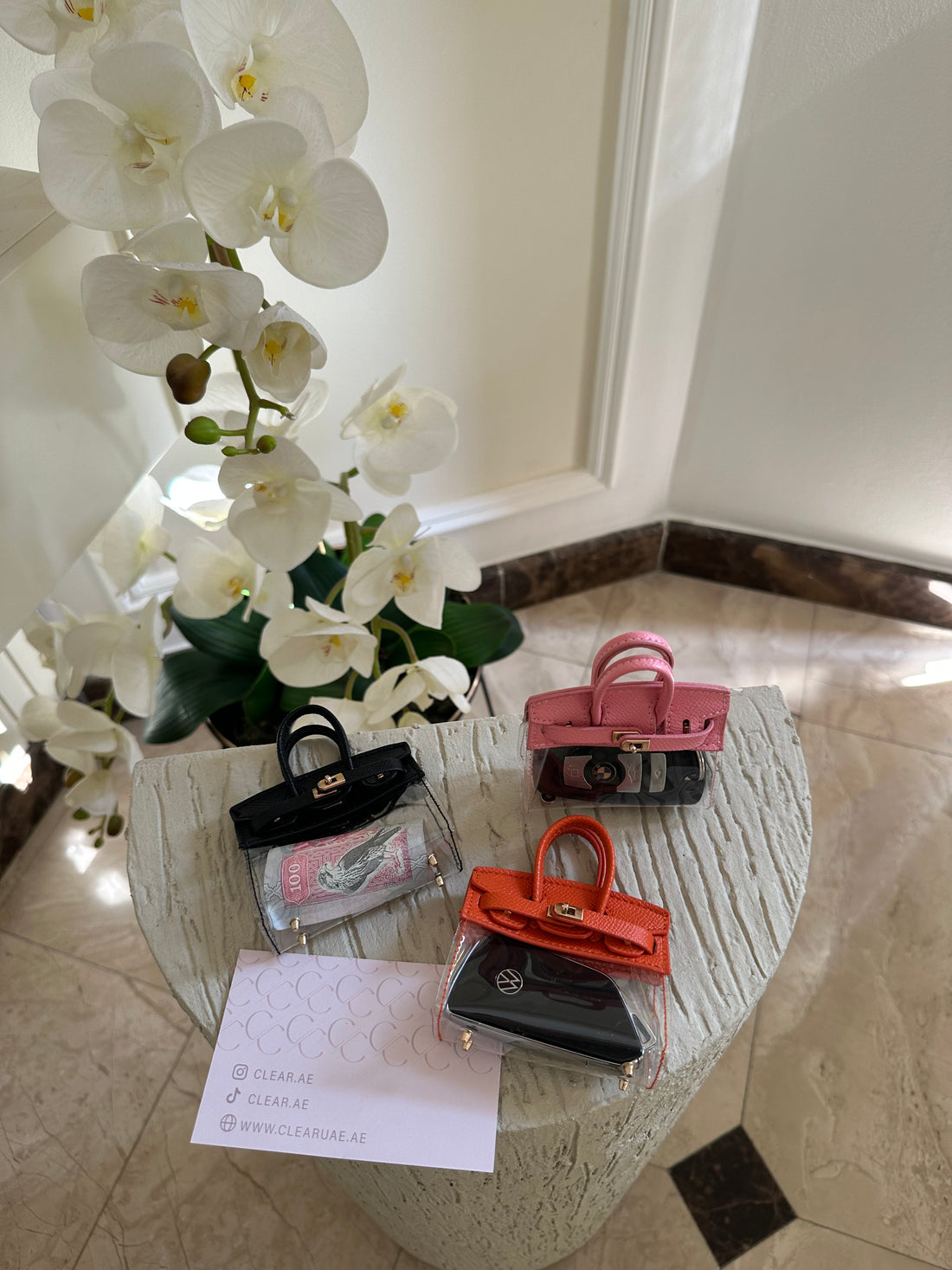 Clear Giveaway bags توزيعات