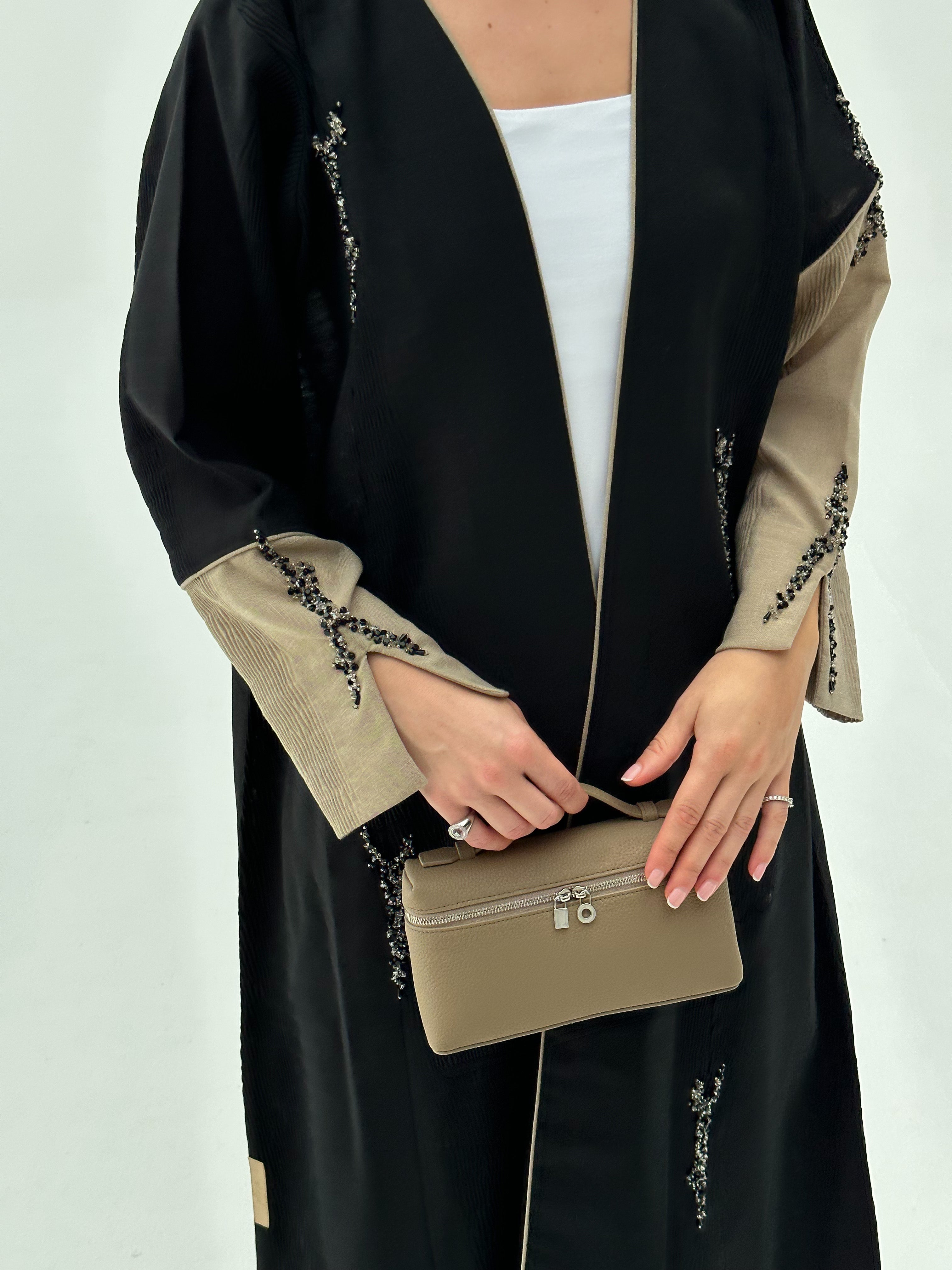 LP Bag Etoupe Detail View - Luxury Shoulder Bag | Clear UAE
