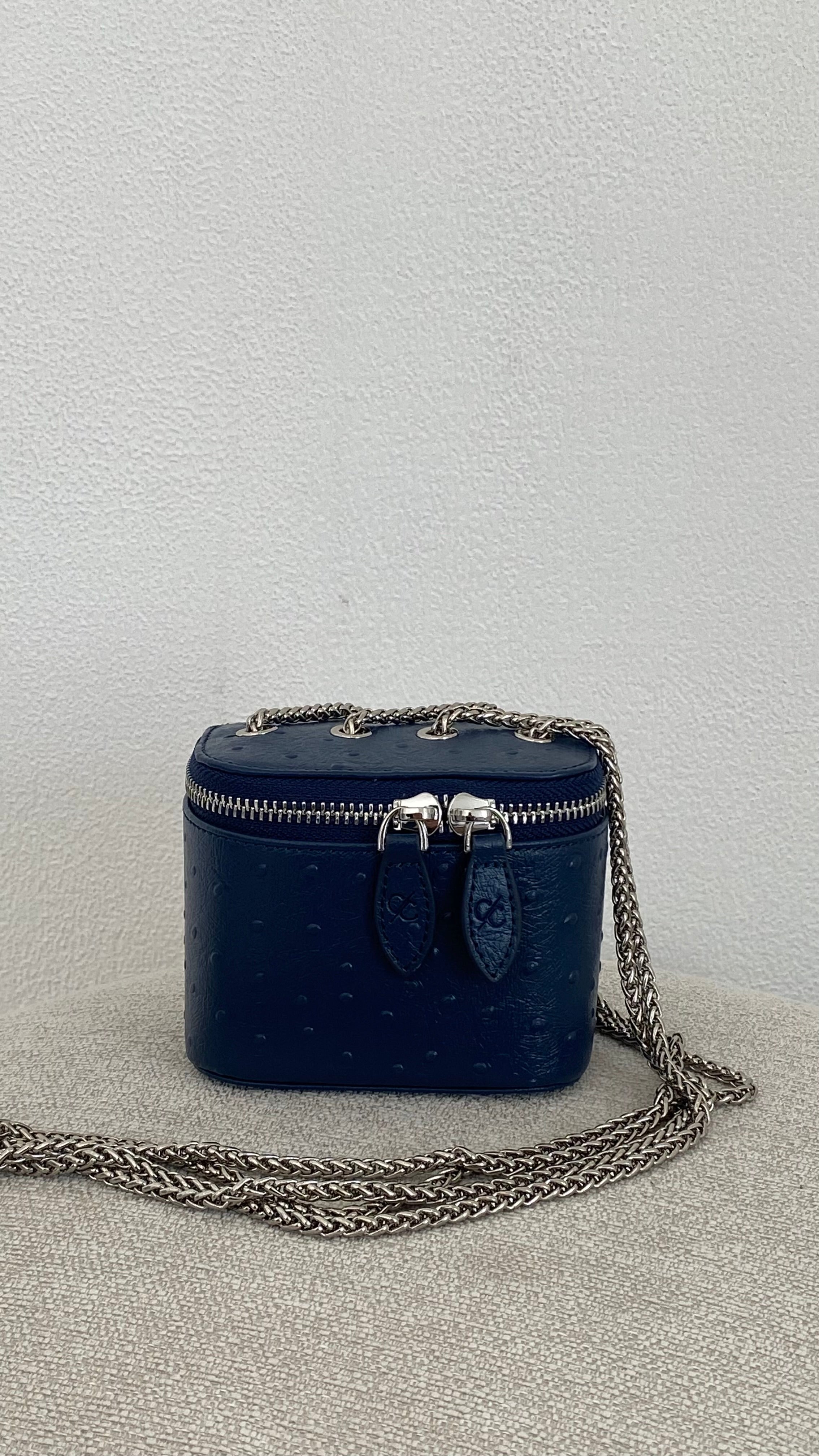 Ostrich Navy Bag
