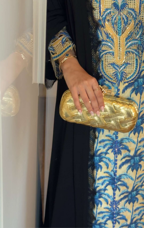 Unique clutch gold/silver