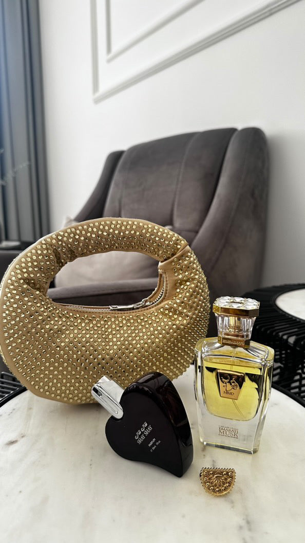 JW Bag in Gold – Luxury Evening Bag UAE | Clear UAE
