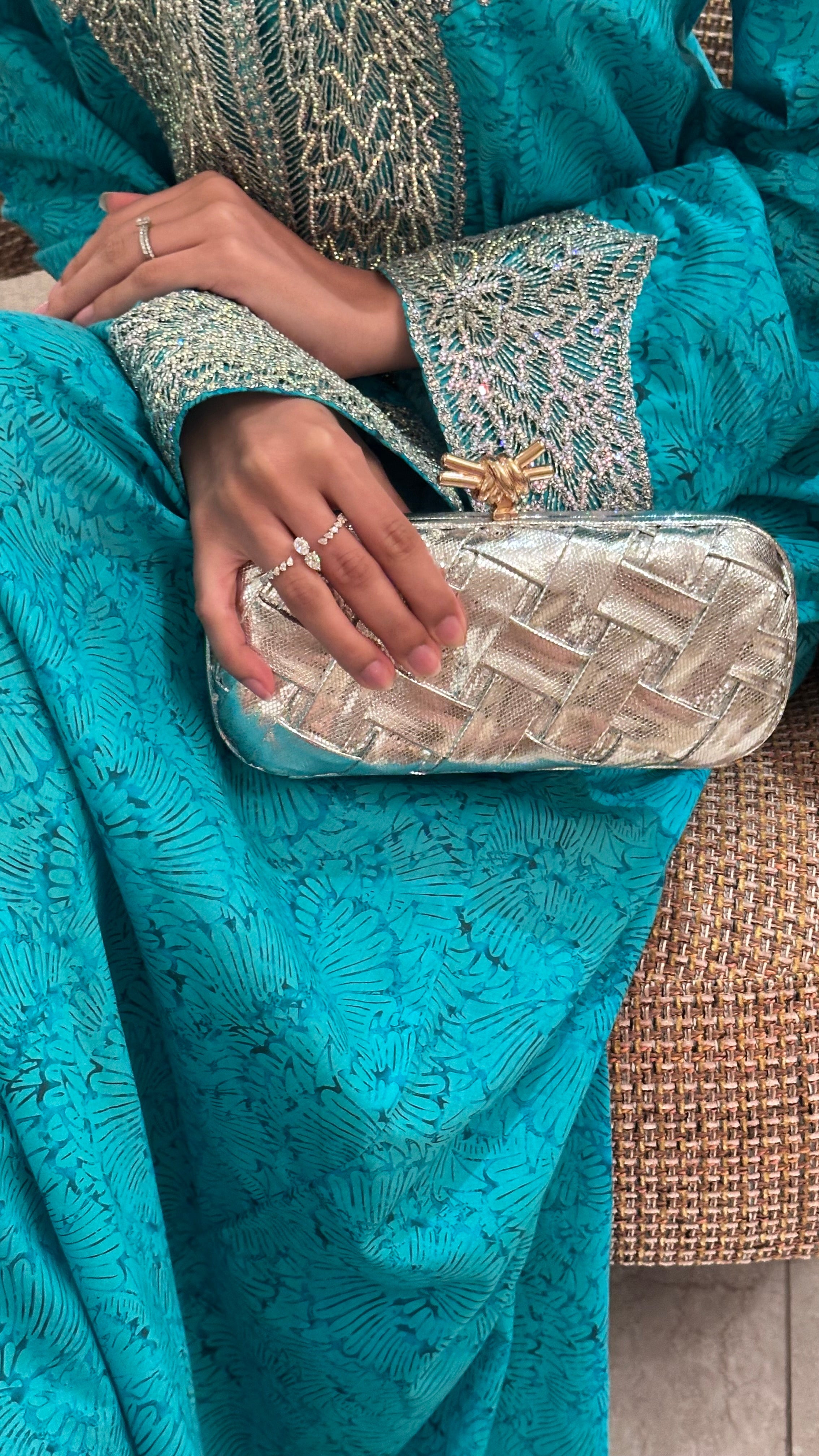 Unique clutch - Silver