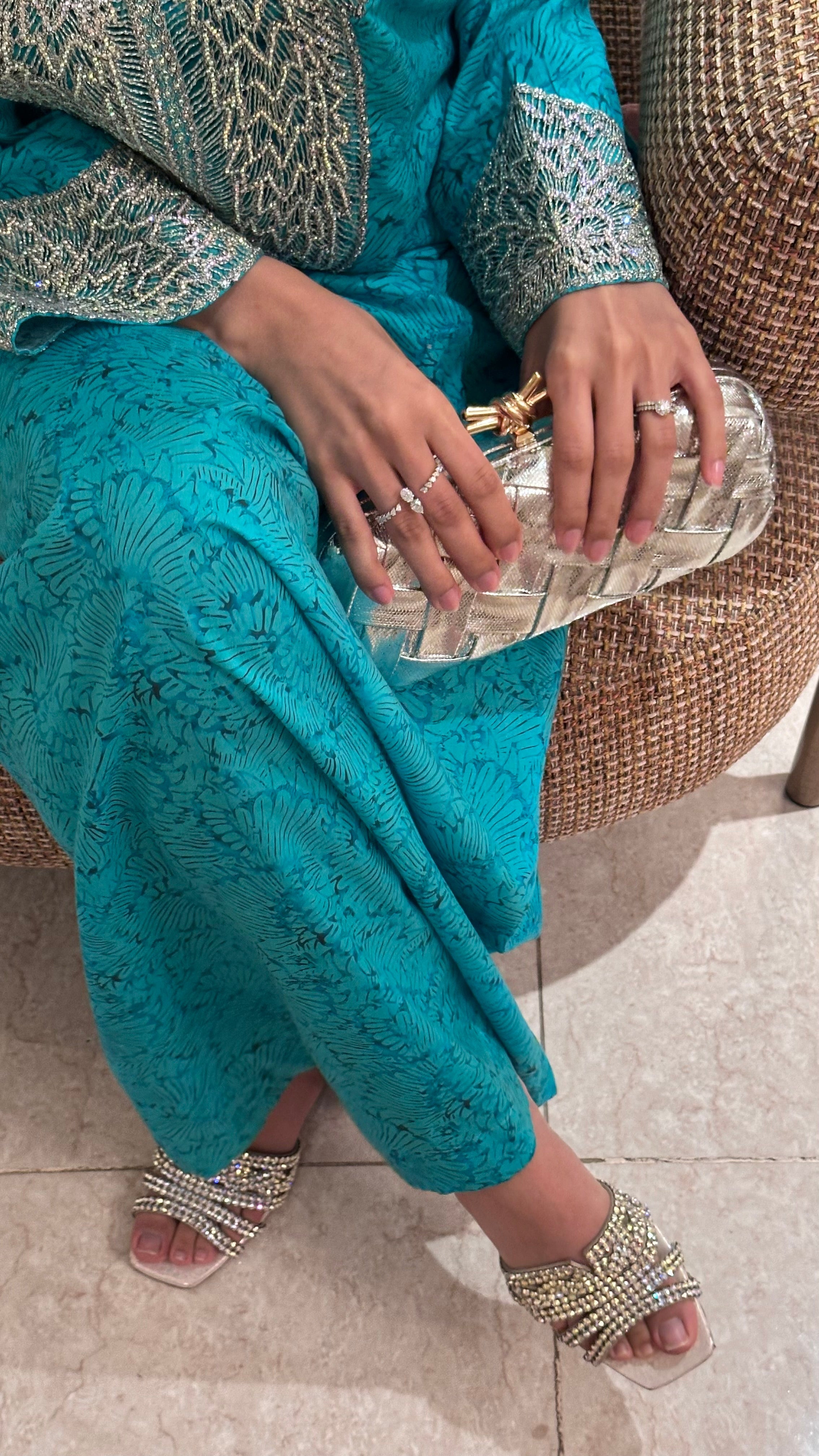 Unique clutch - Silver
