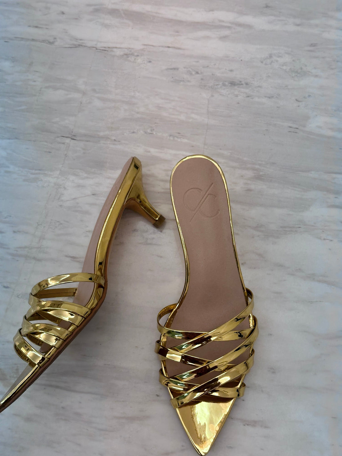 Gold heel