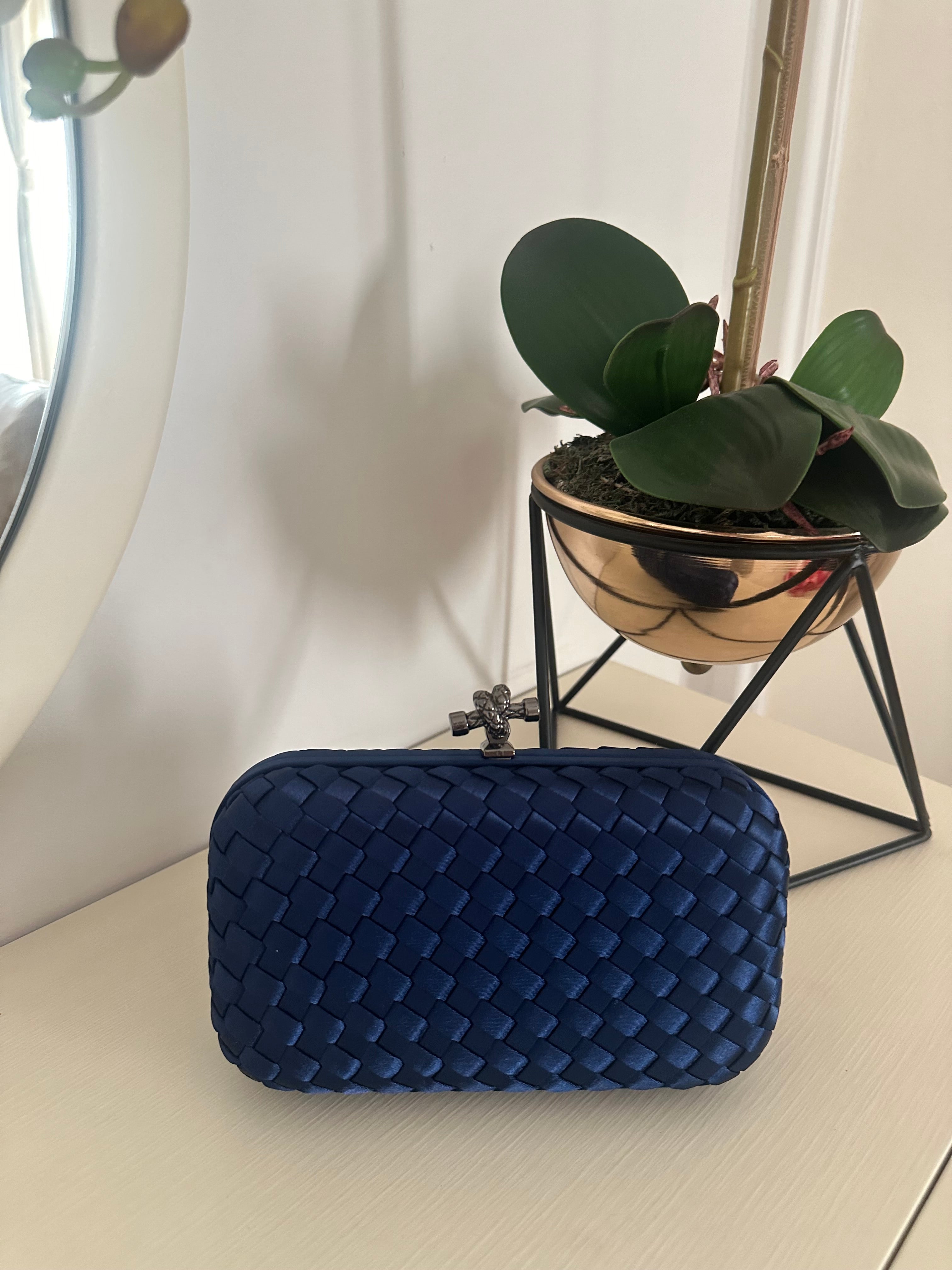 Blue Mini Clutch Size Reference - Luxury Clutch | Clear UAE

