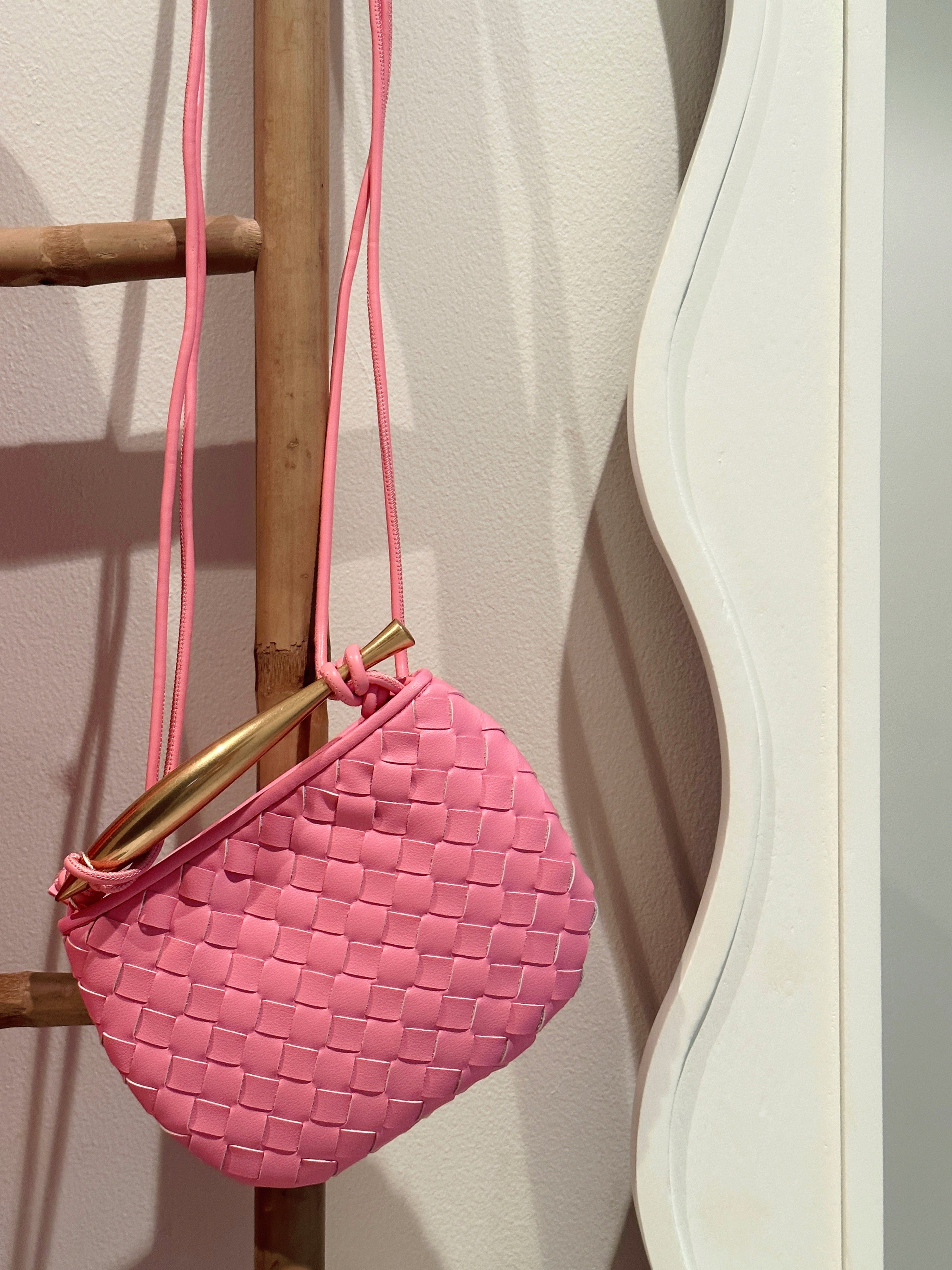 Bottega Sardine Mini Bag Pink Top View - Luxury Mini Bag | Clear UAE
