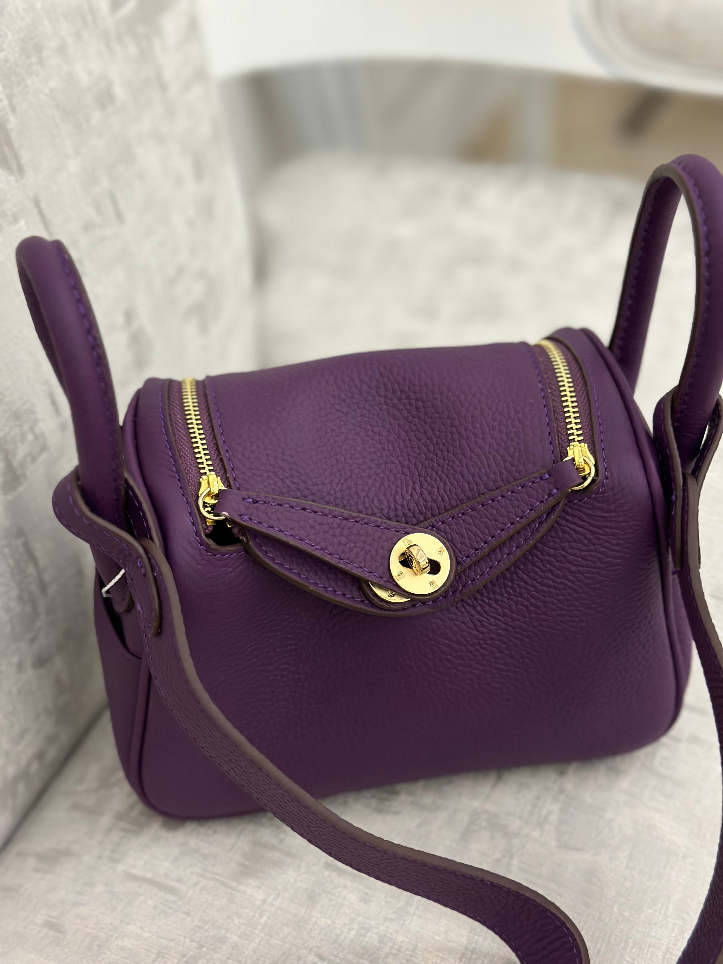 Lindy Bag in Purple – Luxury Shoulder Bag UAE | Clear UAE
