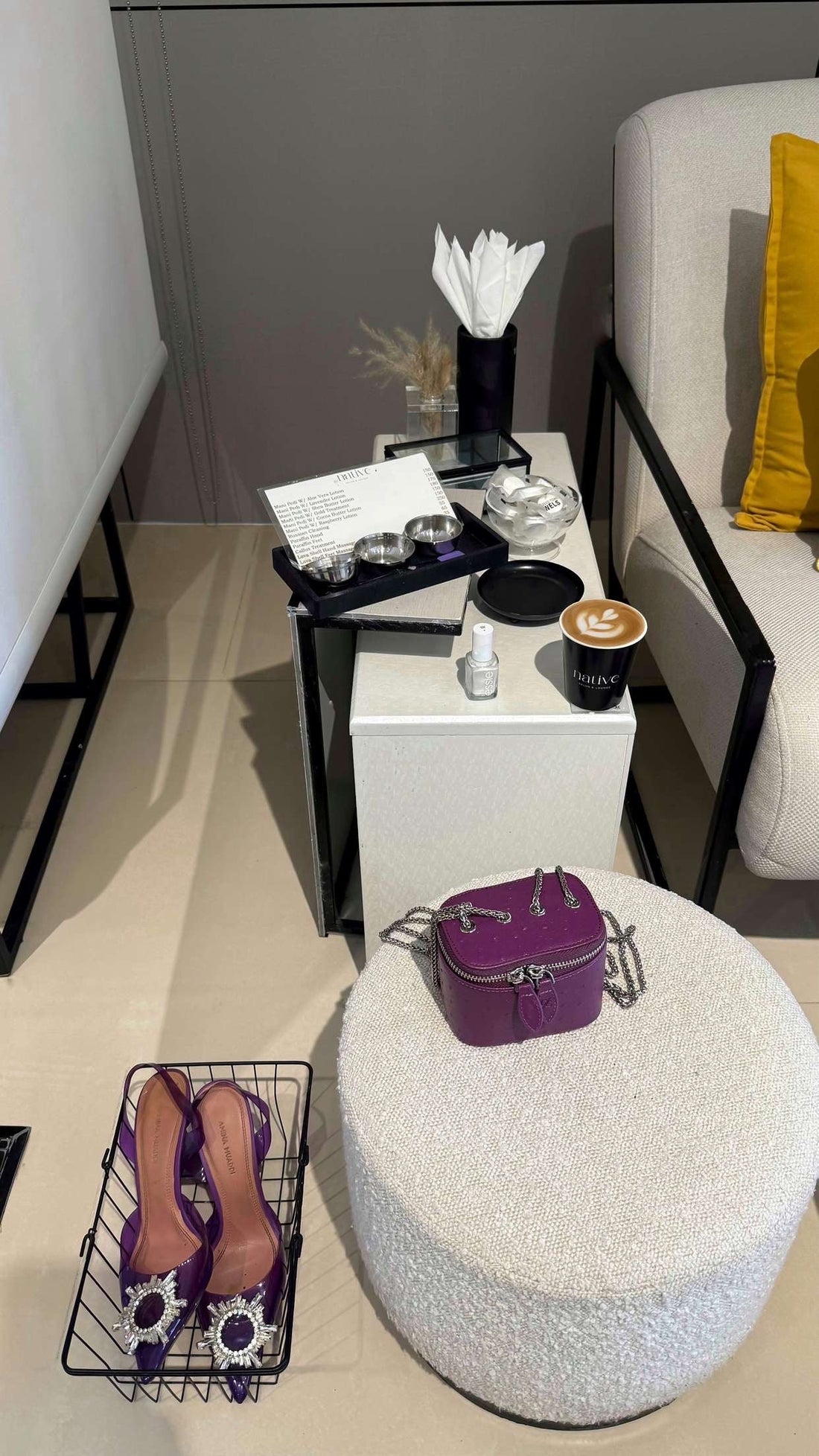 Ostrich Purple Bag