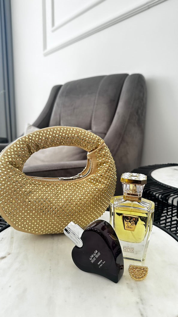 JW Bag in Gold – Luxury Evening Bag UAE | Clear UAE
