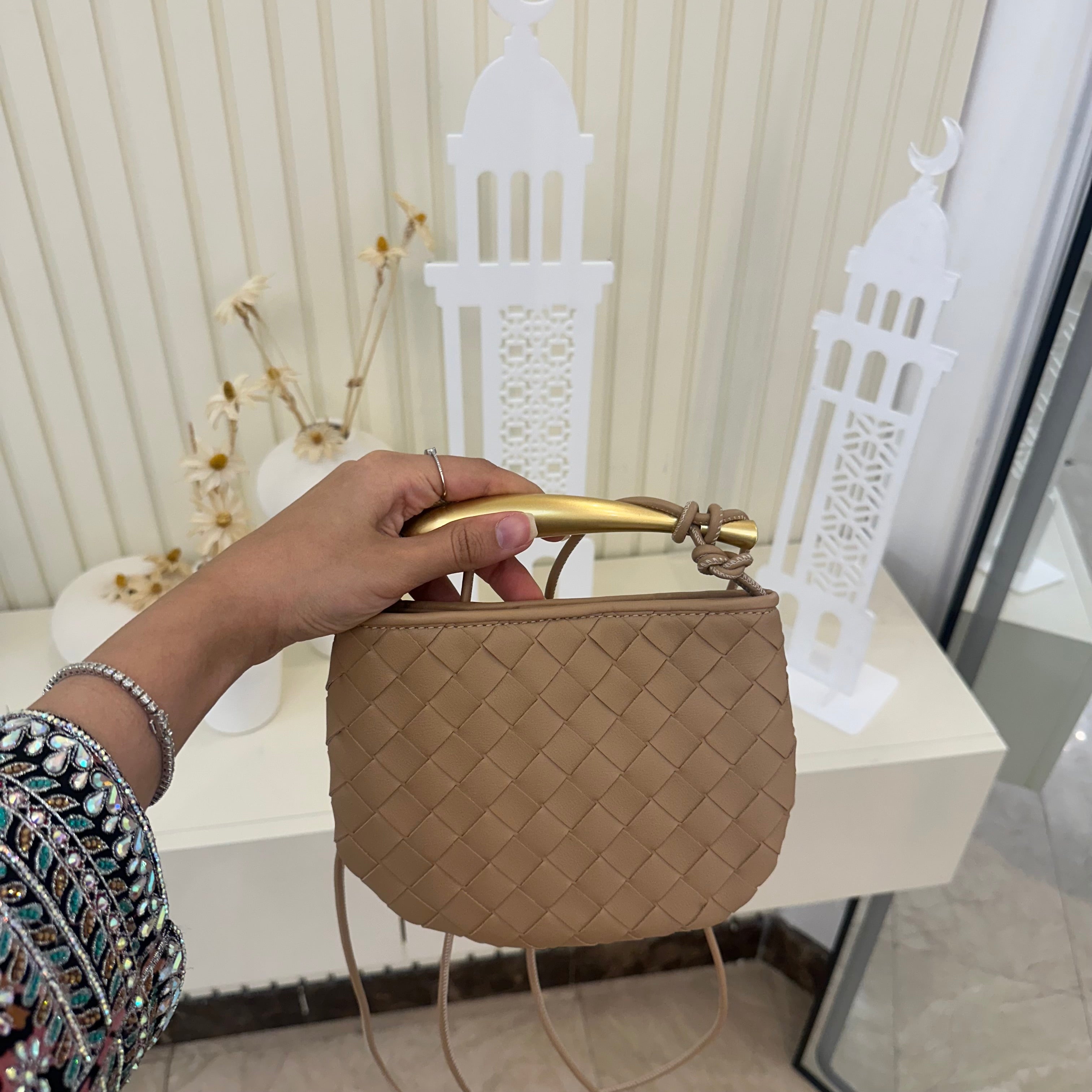 Sardine Bag Beige - Luxury Mini Bag UAE | Clear UAE
