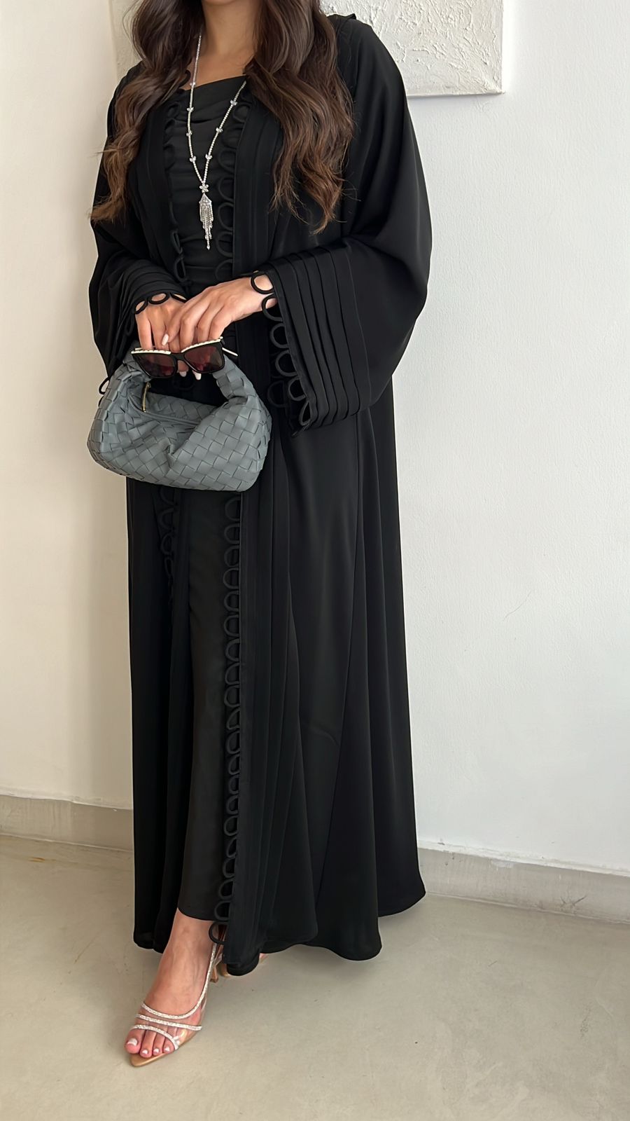 Teen Intrecciato Bag Grey - Luxury Woven Bag UAE | Clear UAE
