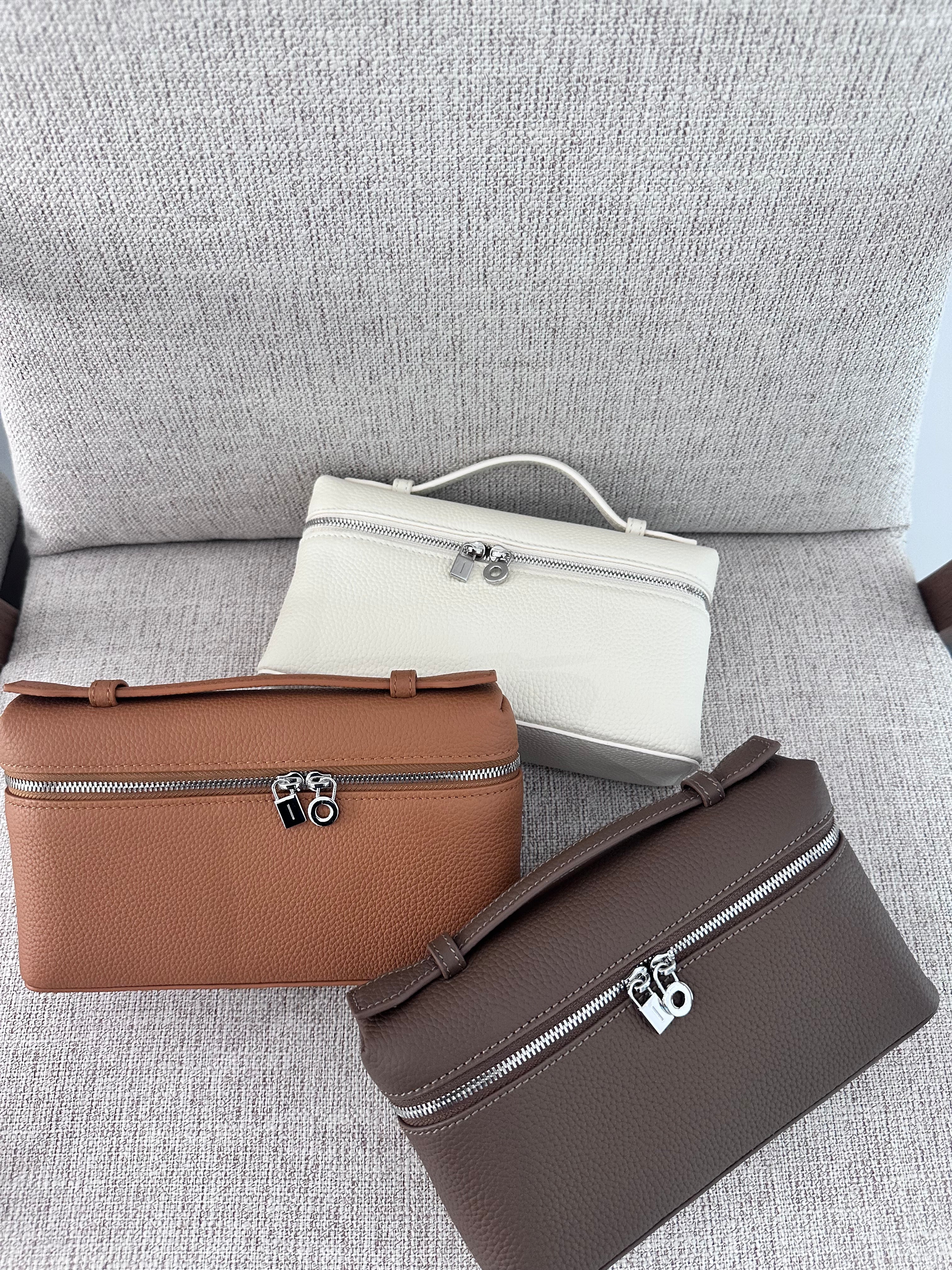 LP Bag Khaki Side View - Luxury Shoulder Bag UAE | Clear UAE
