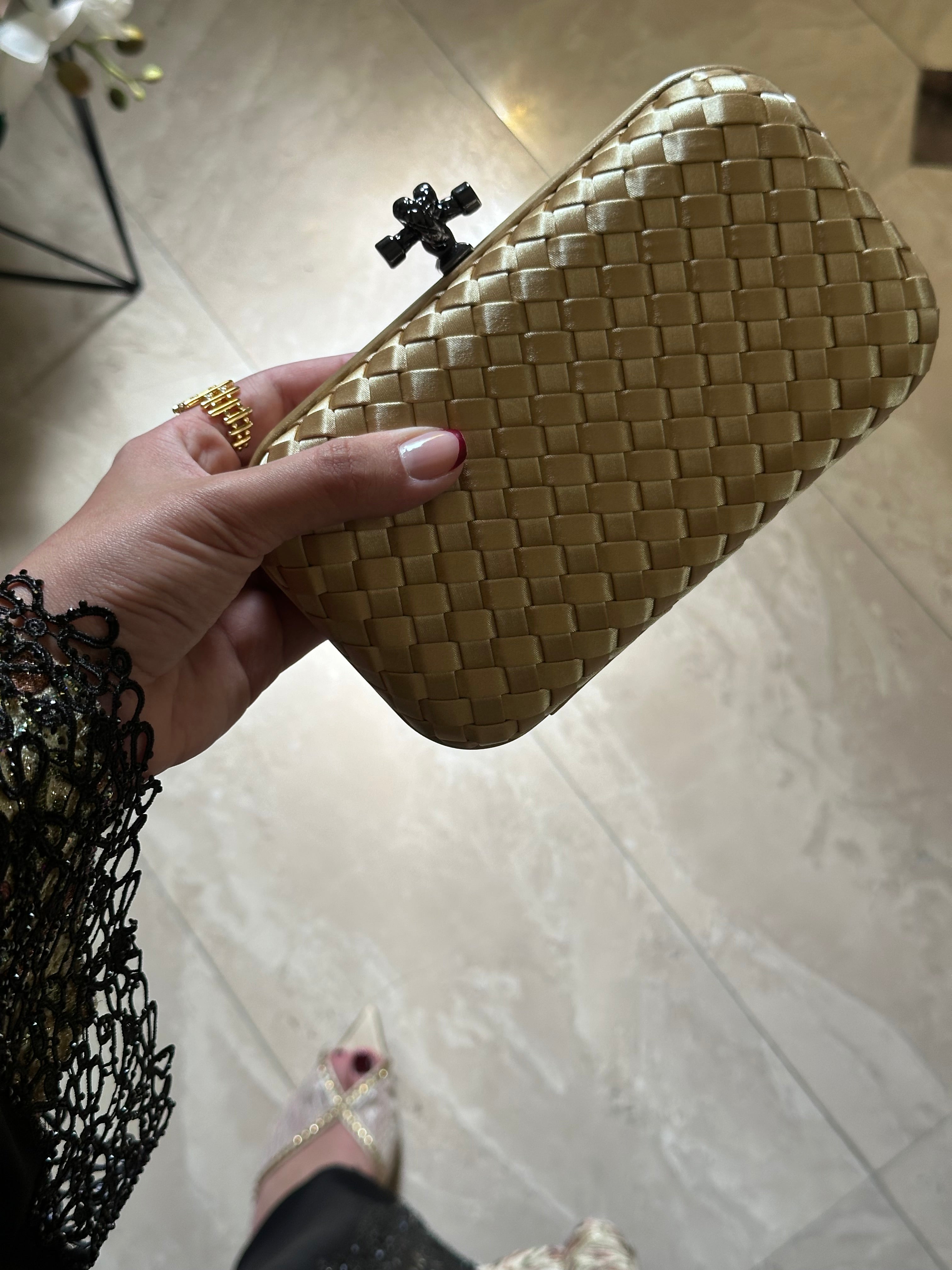 Gold Clutch Strap Detail - Luxury Clutch UAE | Clear UAE
