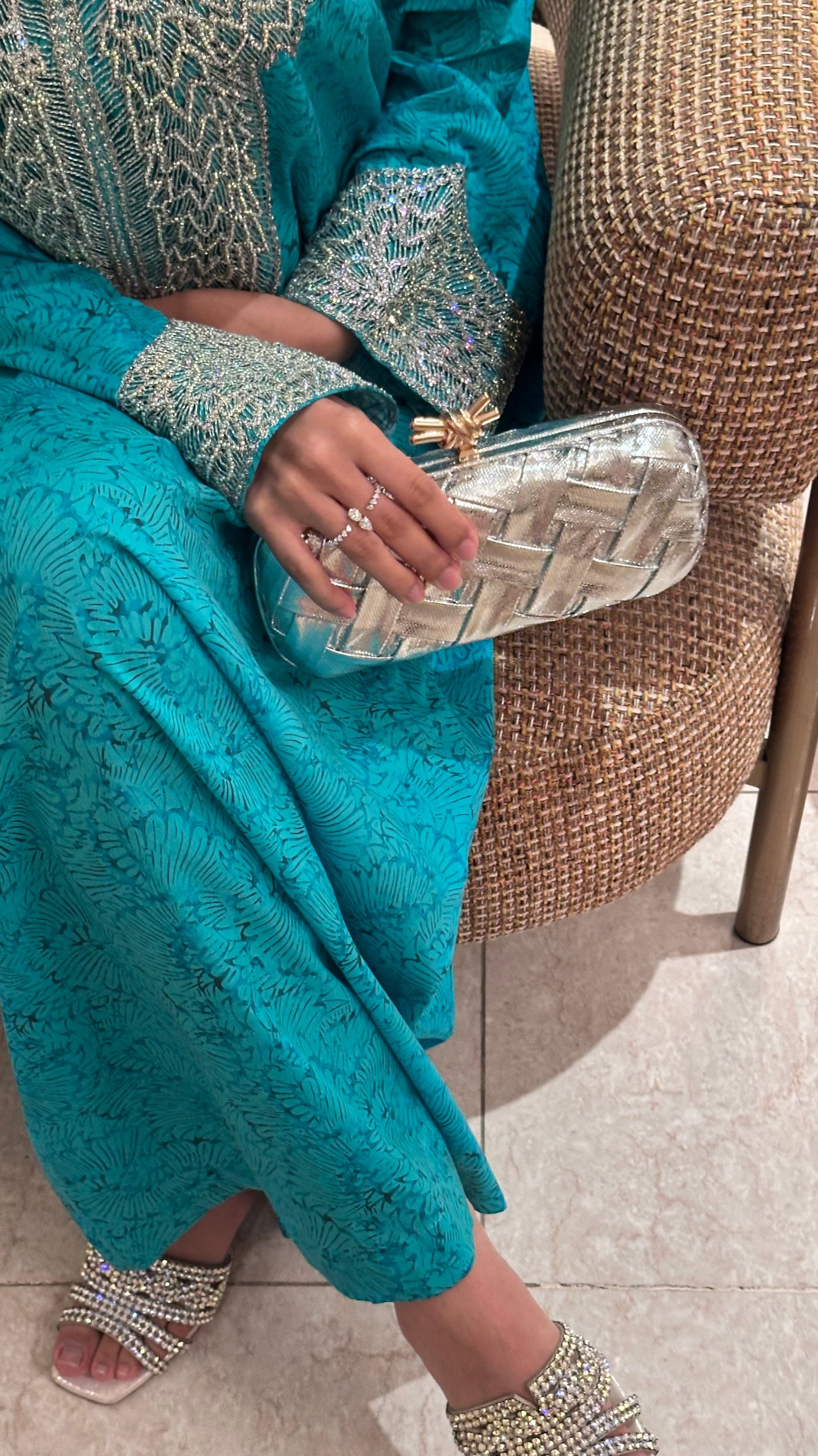 Unique clutch - Silver