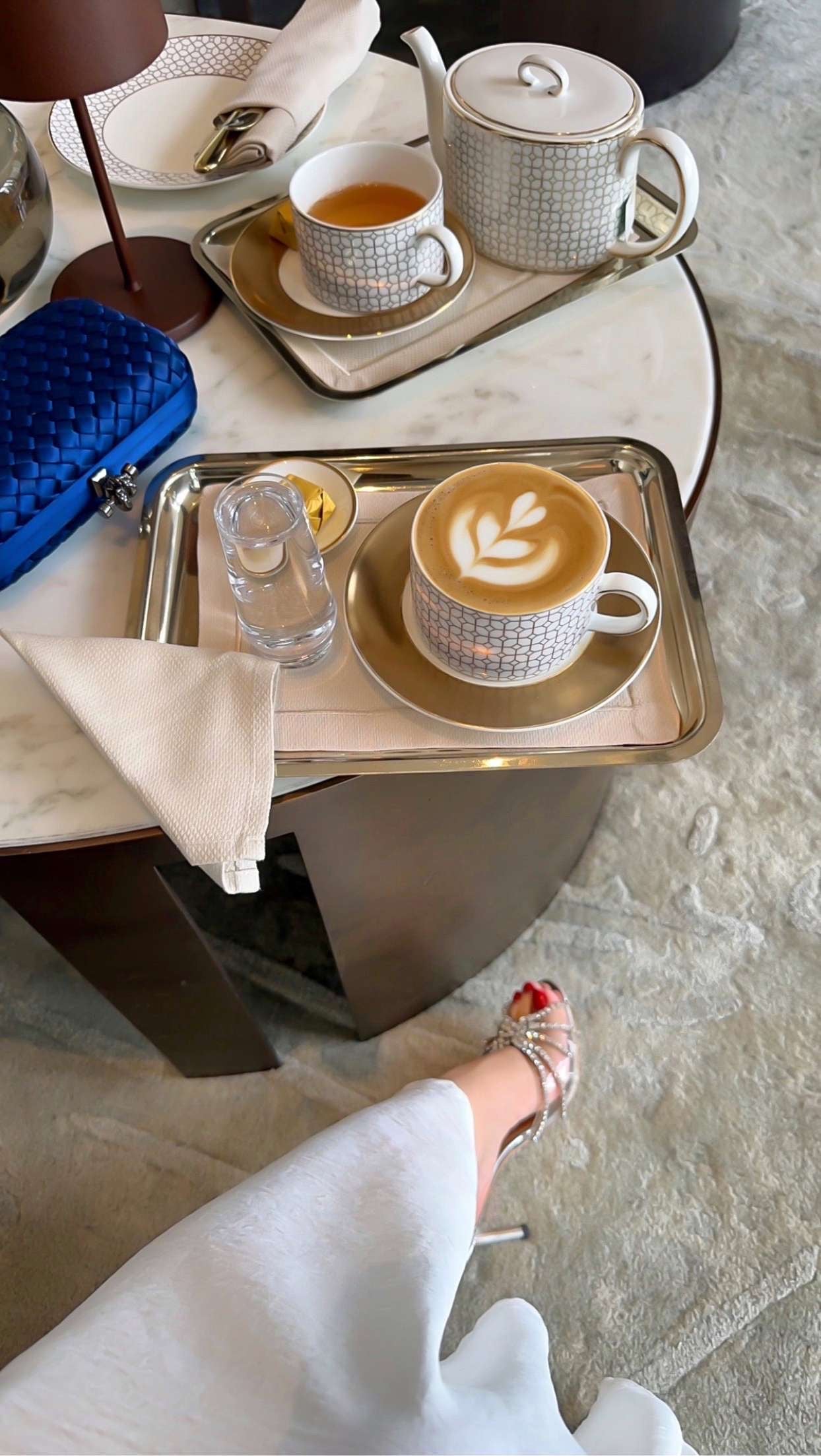 Blue Mini Clutch Size Reference - Luxury Clutch | Clear UAE
