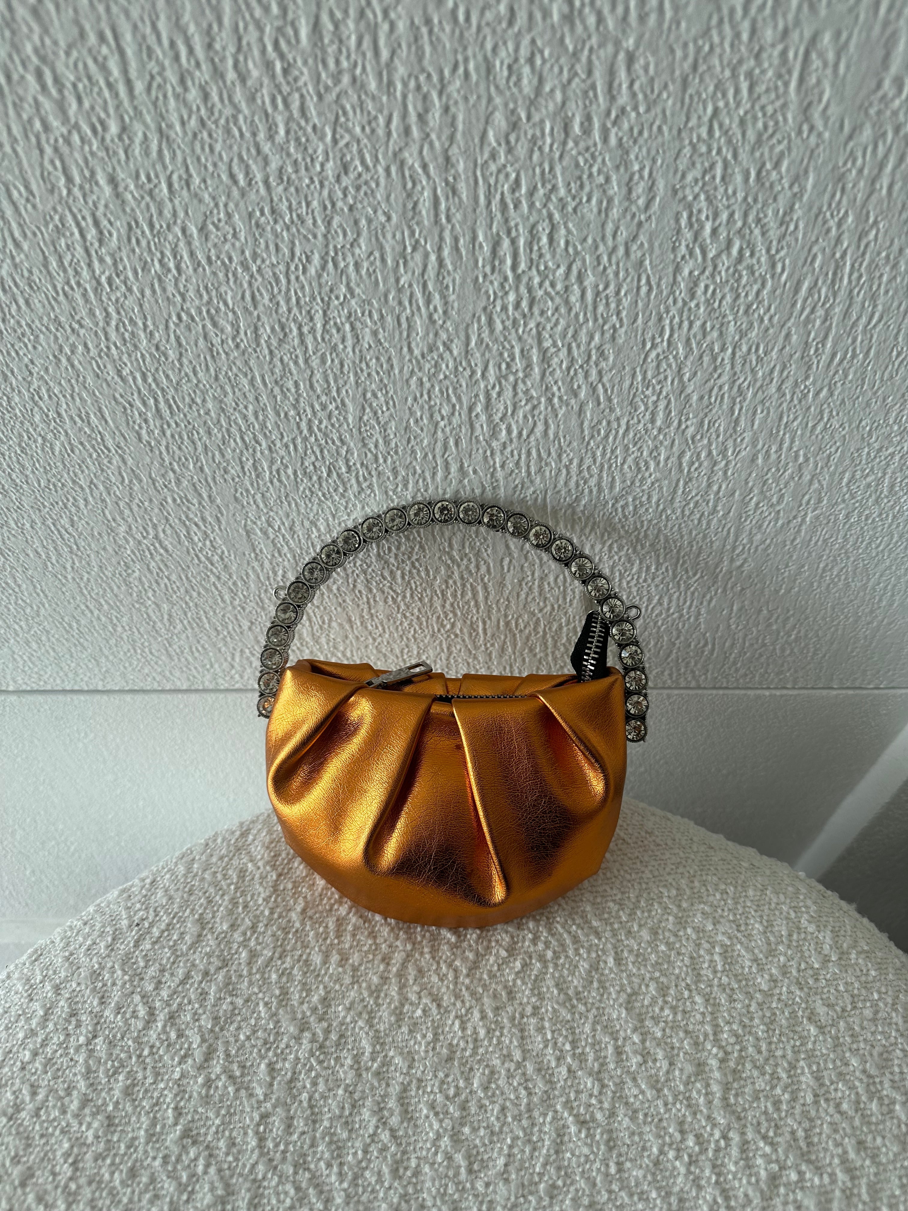 Mini Bag Shine Orange Full View - Luxury Mini Bag UAE | Clear UAE