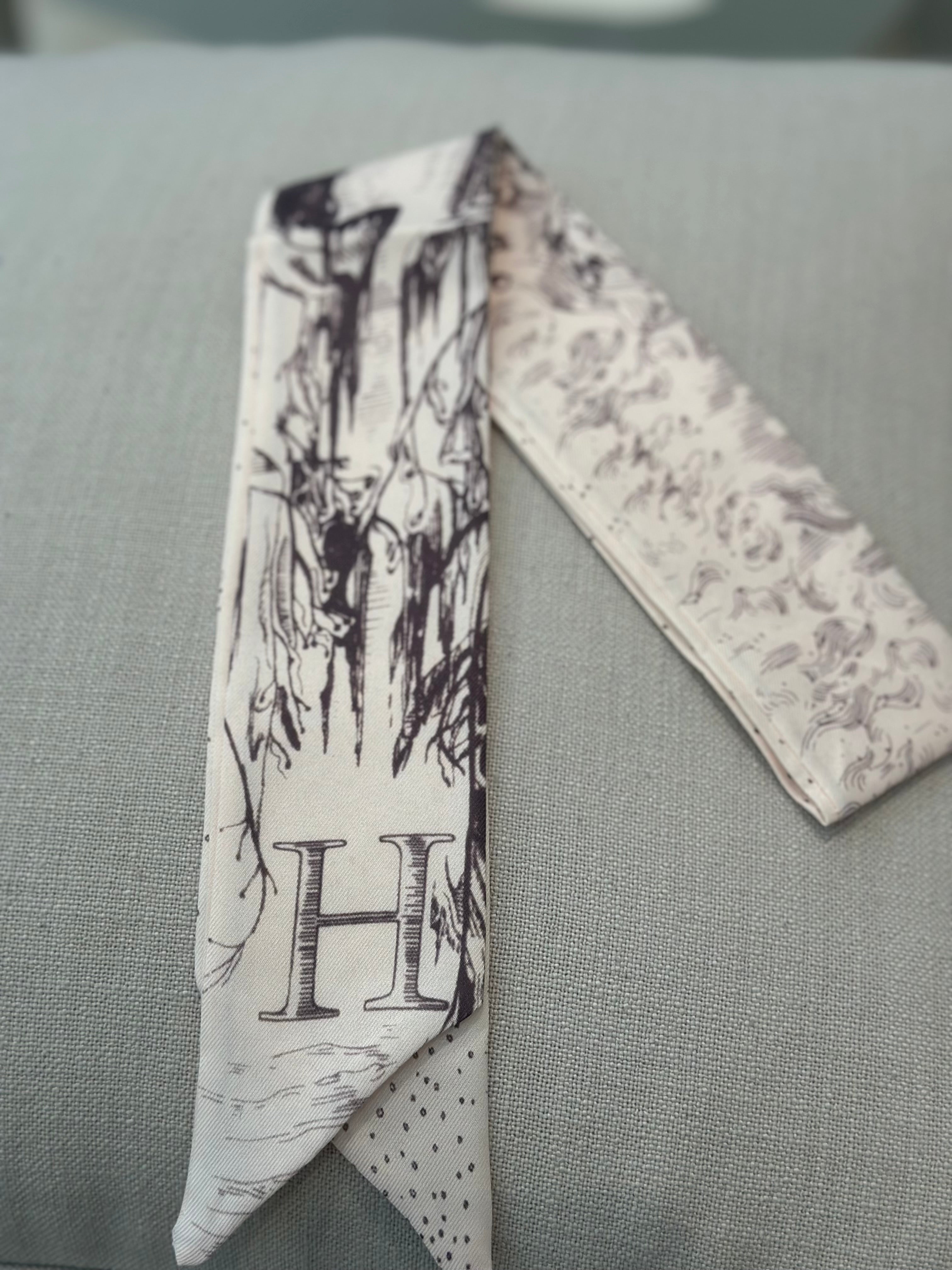 Clear Scarf H | Luxury Silk Scarf UAE – Clear UAE