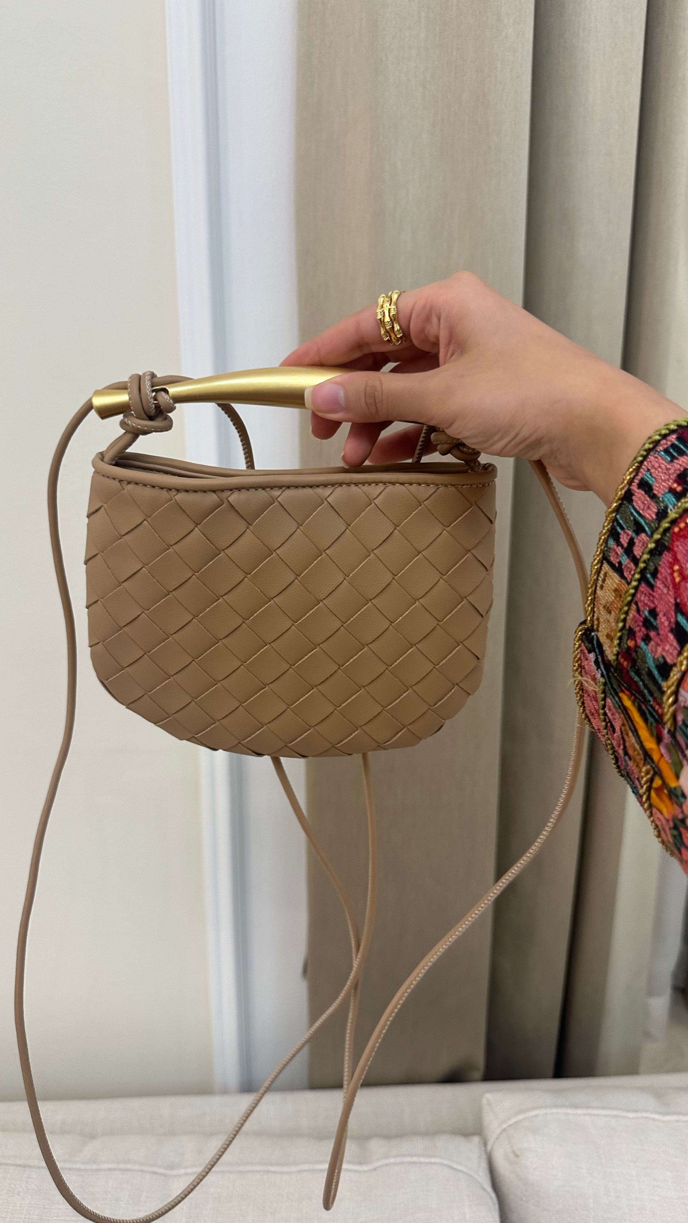 Sardine Bag Beige - Luxury Mini Bag UAE | Clear UAE
