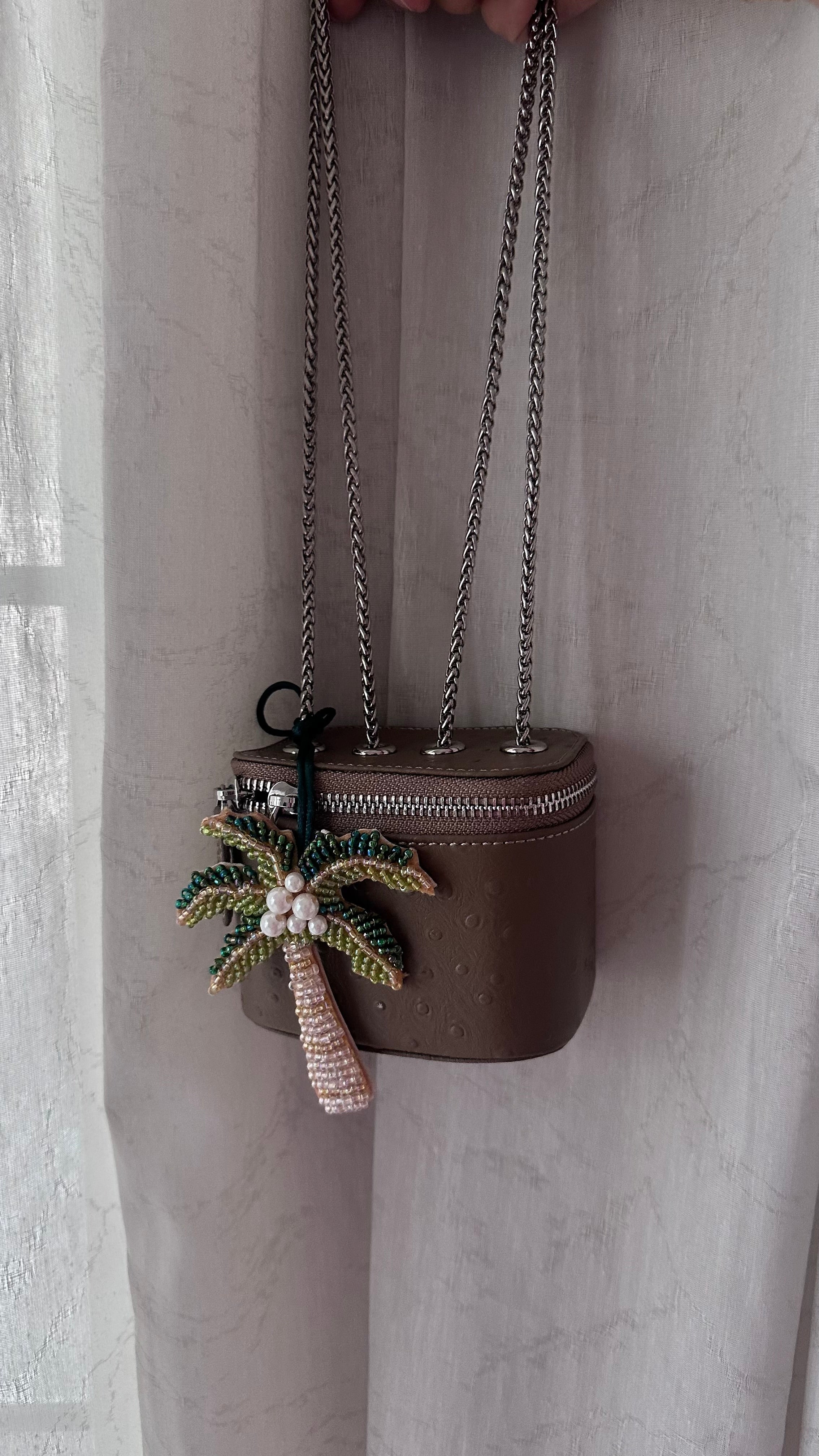 Clear Khaki Mini Bag