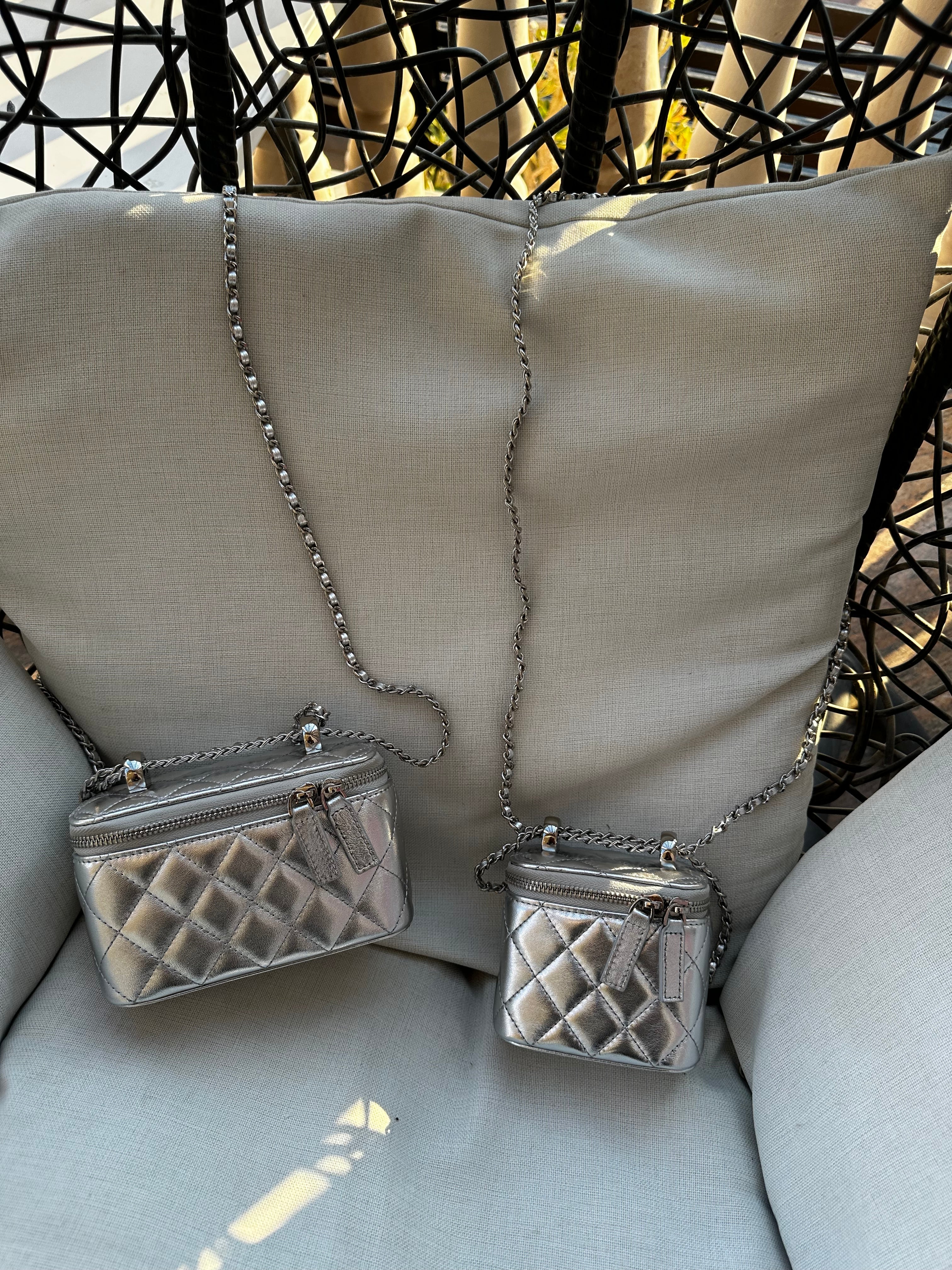 Medium Silver Box bag