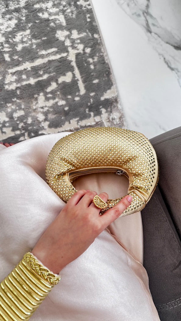 JW Bag in Gold – Luxury Evening Bag UAE | Clear UAE
