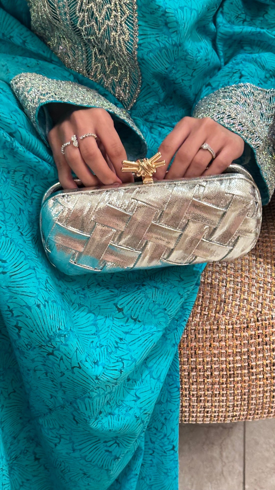 Unique clutch - Silver