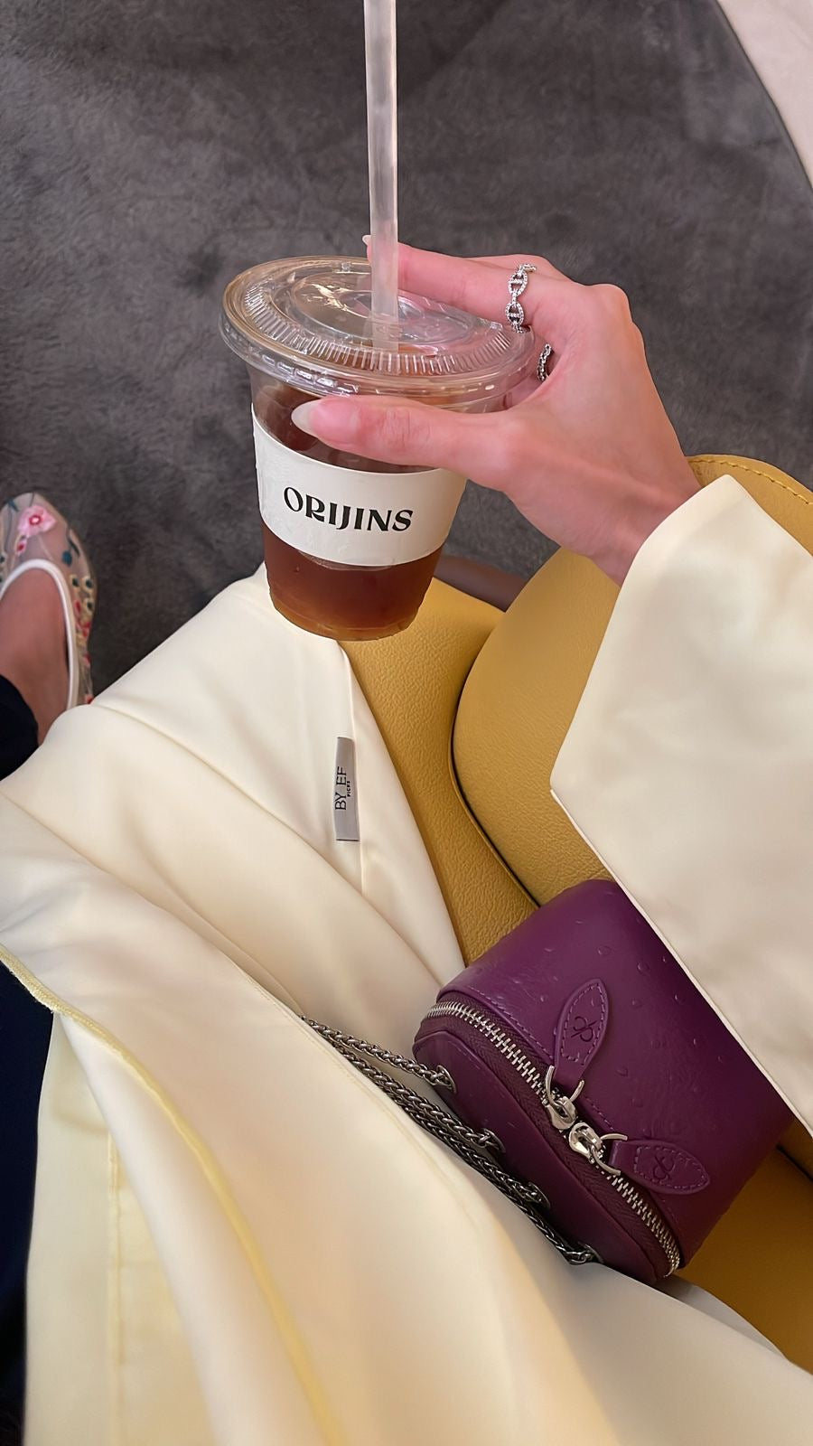 Ostrich Purple Bag
