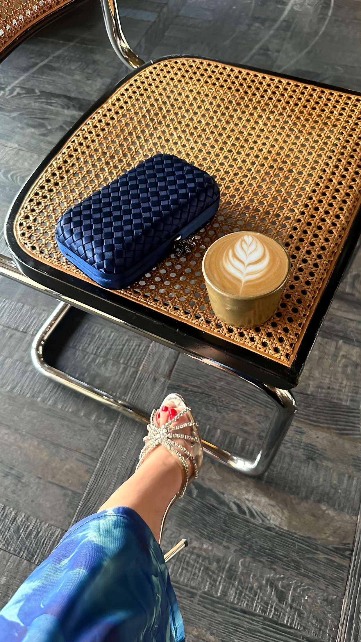 Blue Mini Clutch Size Reference - Luxury Clutch | Clear UAE

