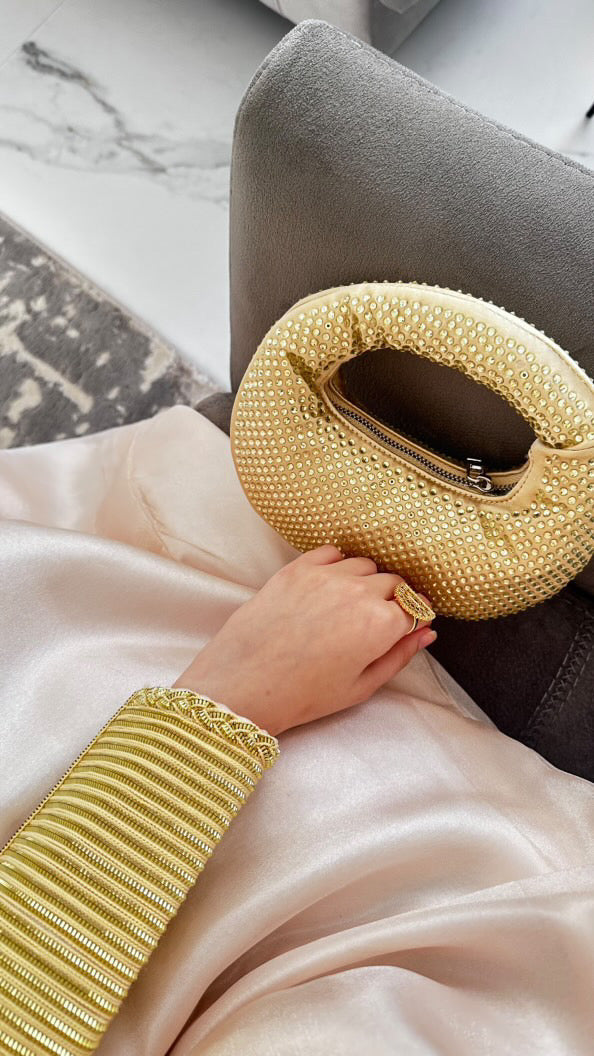 JW Bag in Gold – Luxury Evening Bag UAE | Clear UAE
