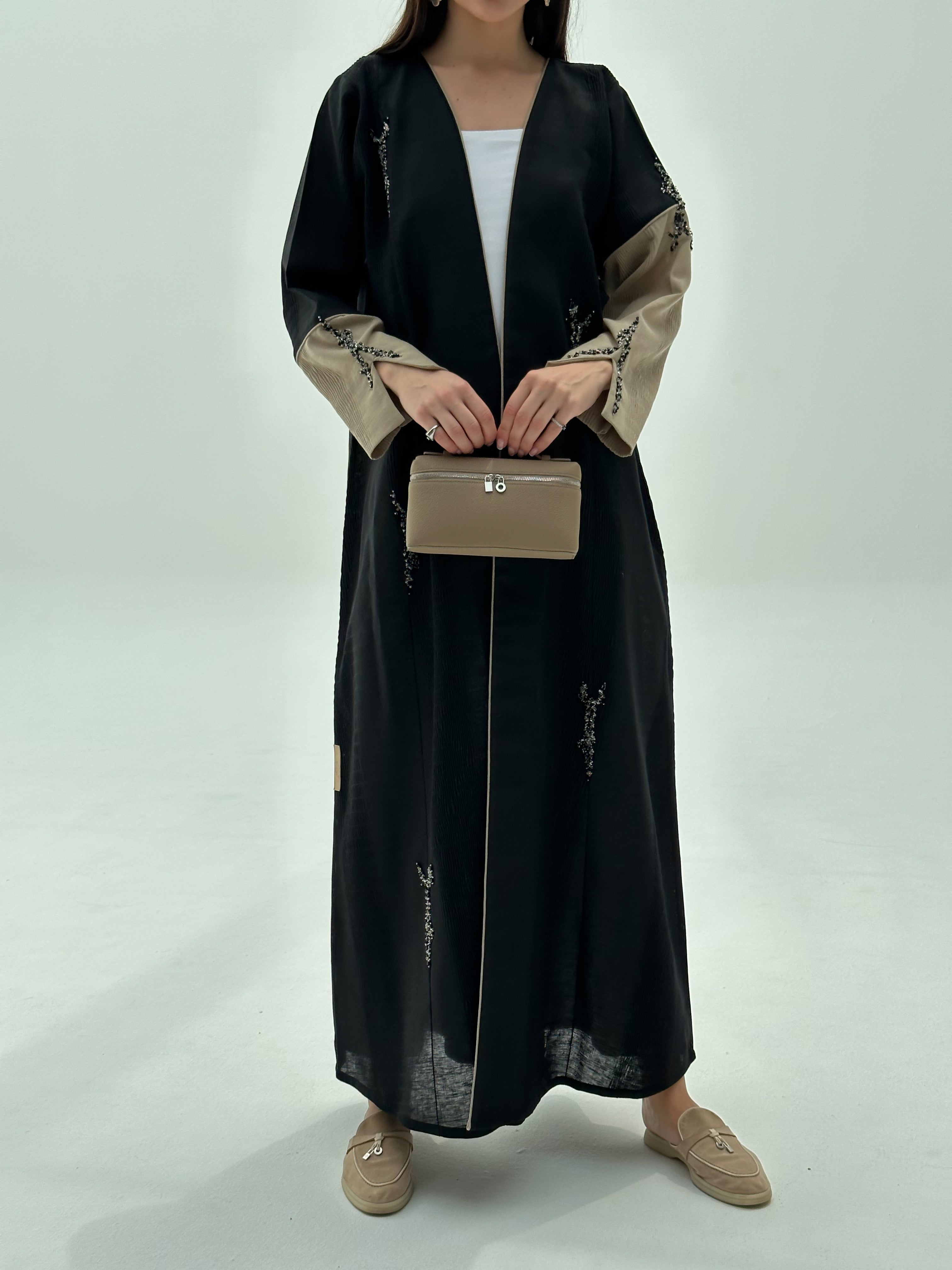LP Bag Etoupe Detail View - Luxury Shoulder Bag | Clear UAE
