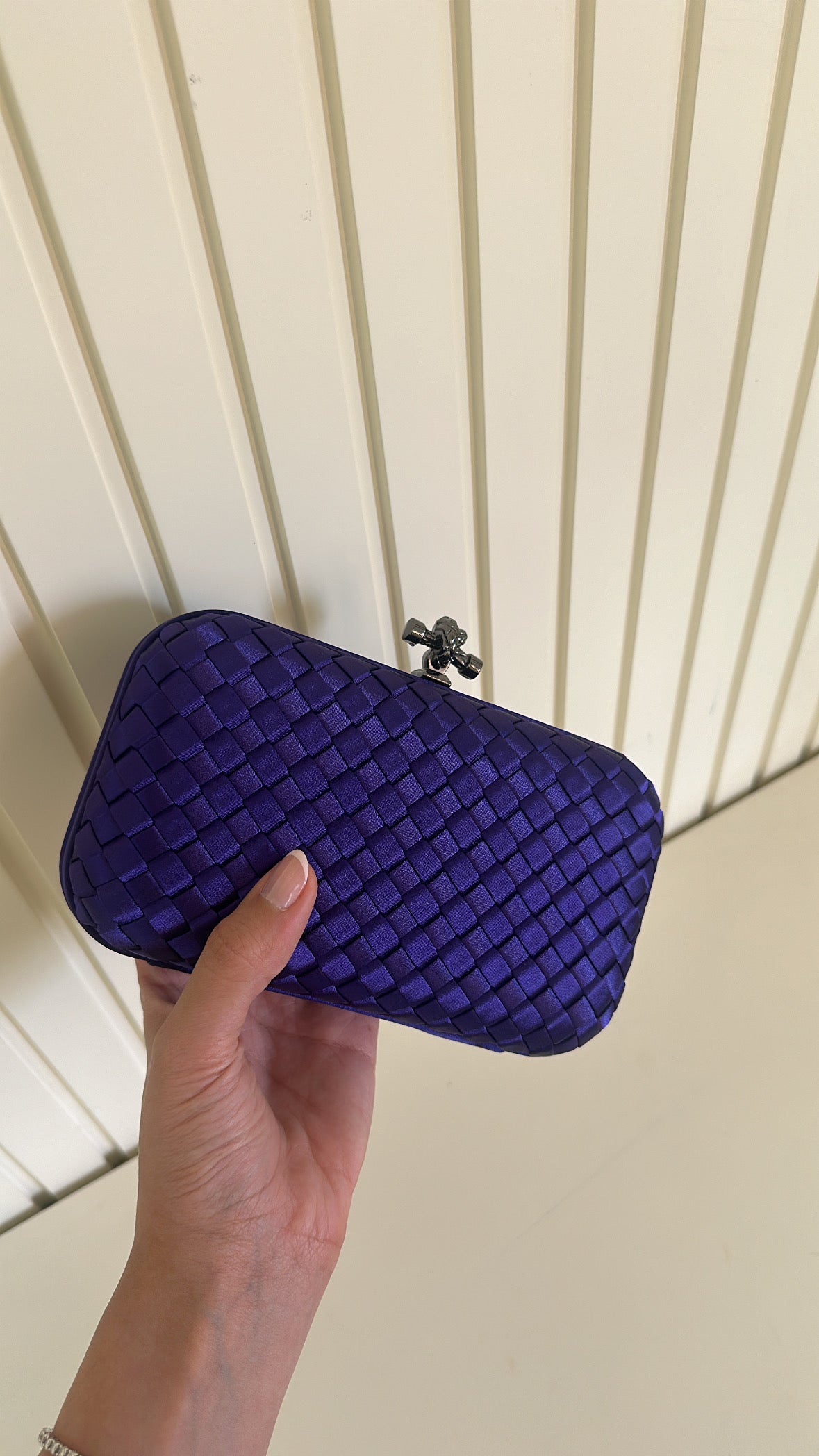 Dark Purple Clutch Full View - Luxury Clutch | Clear UAE

