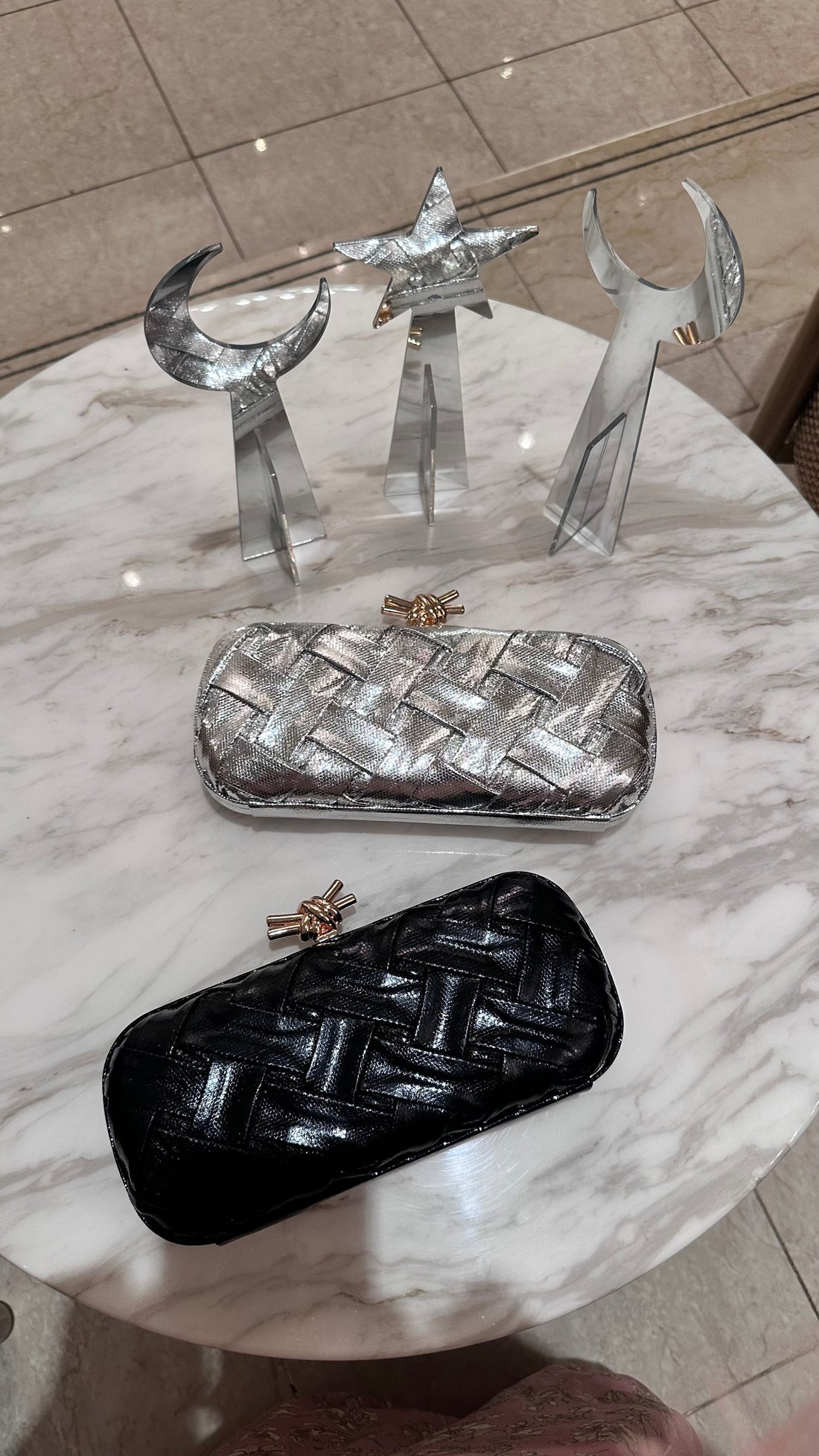 Unique clutch - Silver