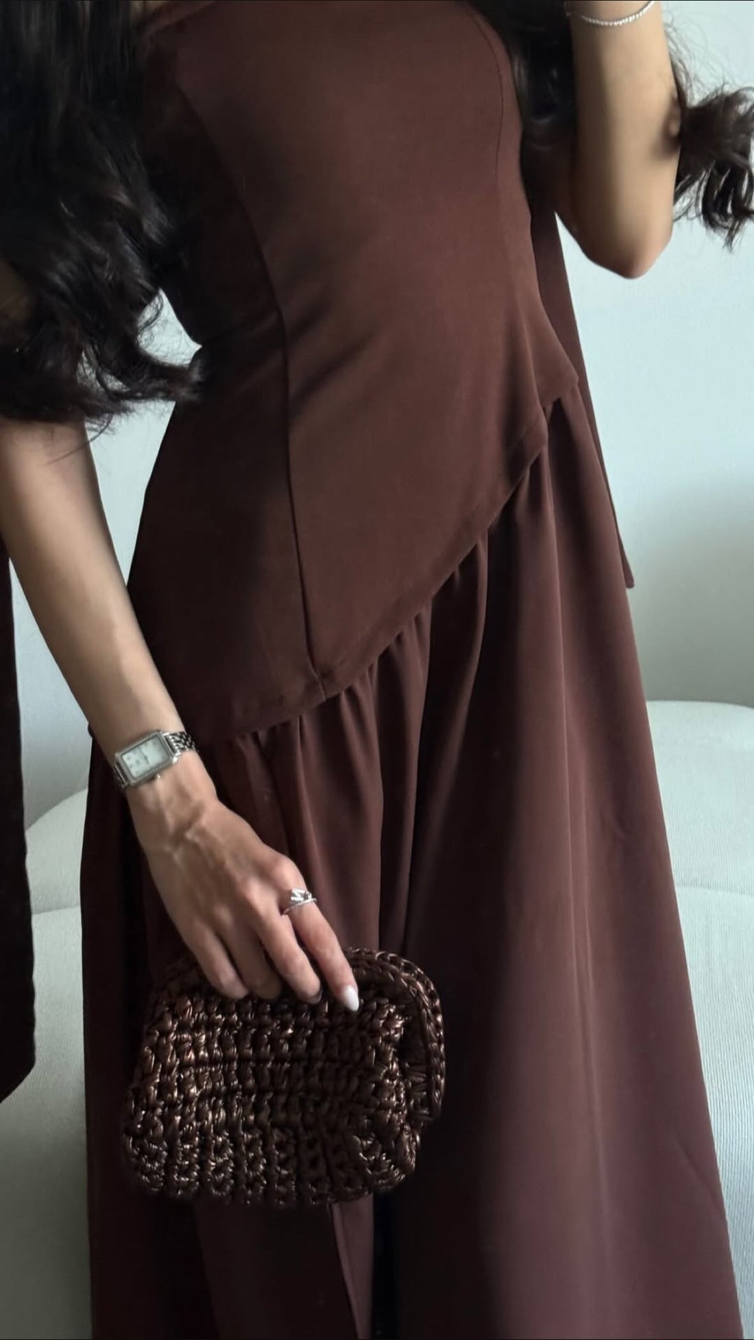 Bottega Pouch - Dark Brown