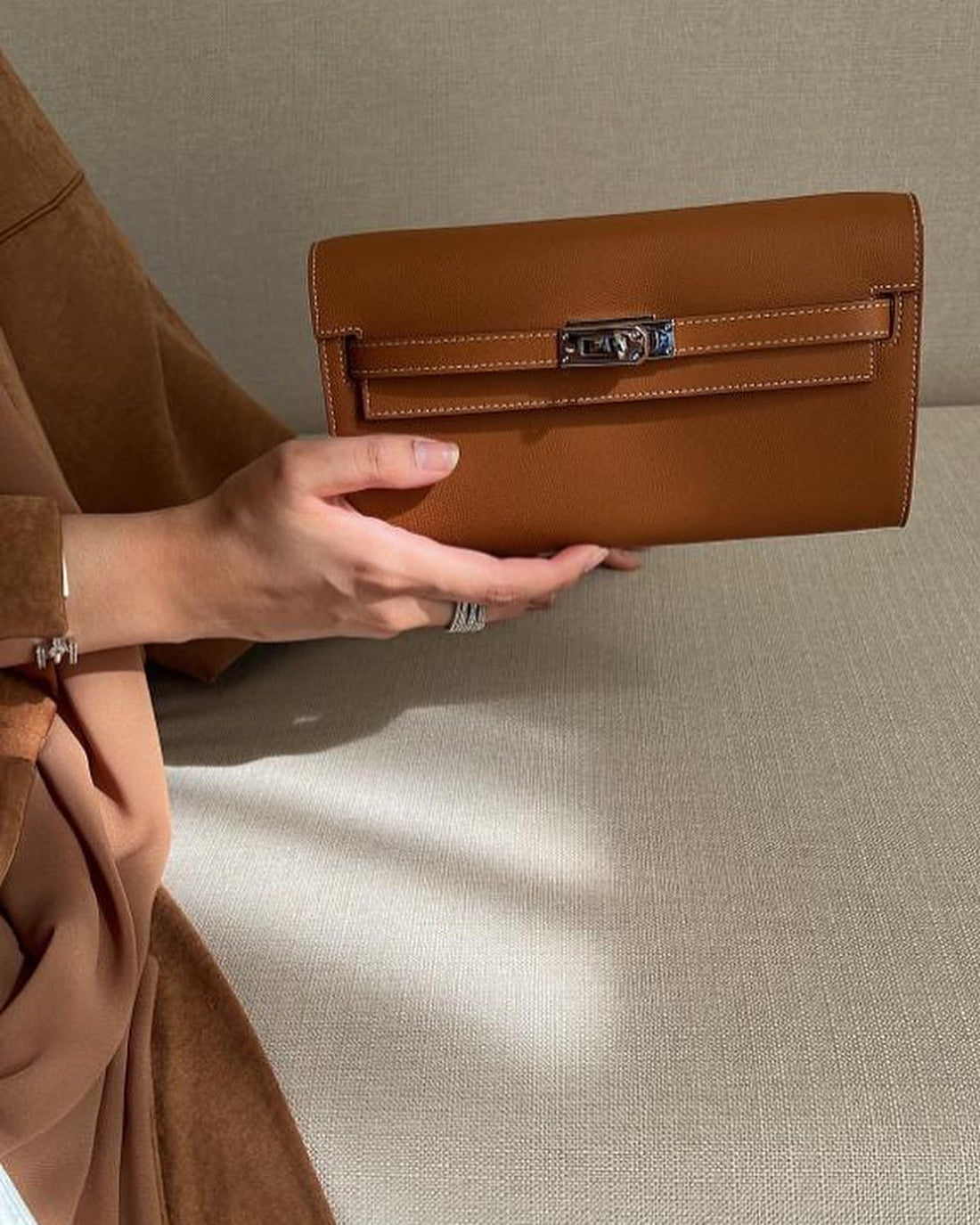 Brown clutch