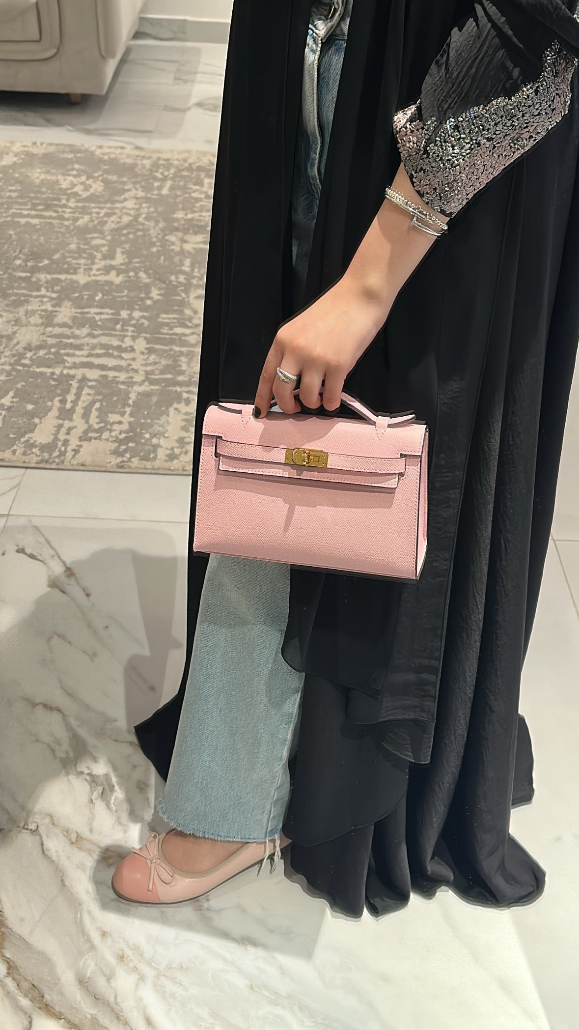 Pink Crossbody Bag 23cm – Luxury Shoulder Bag UAE | Clear UAE
