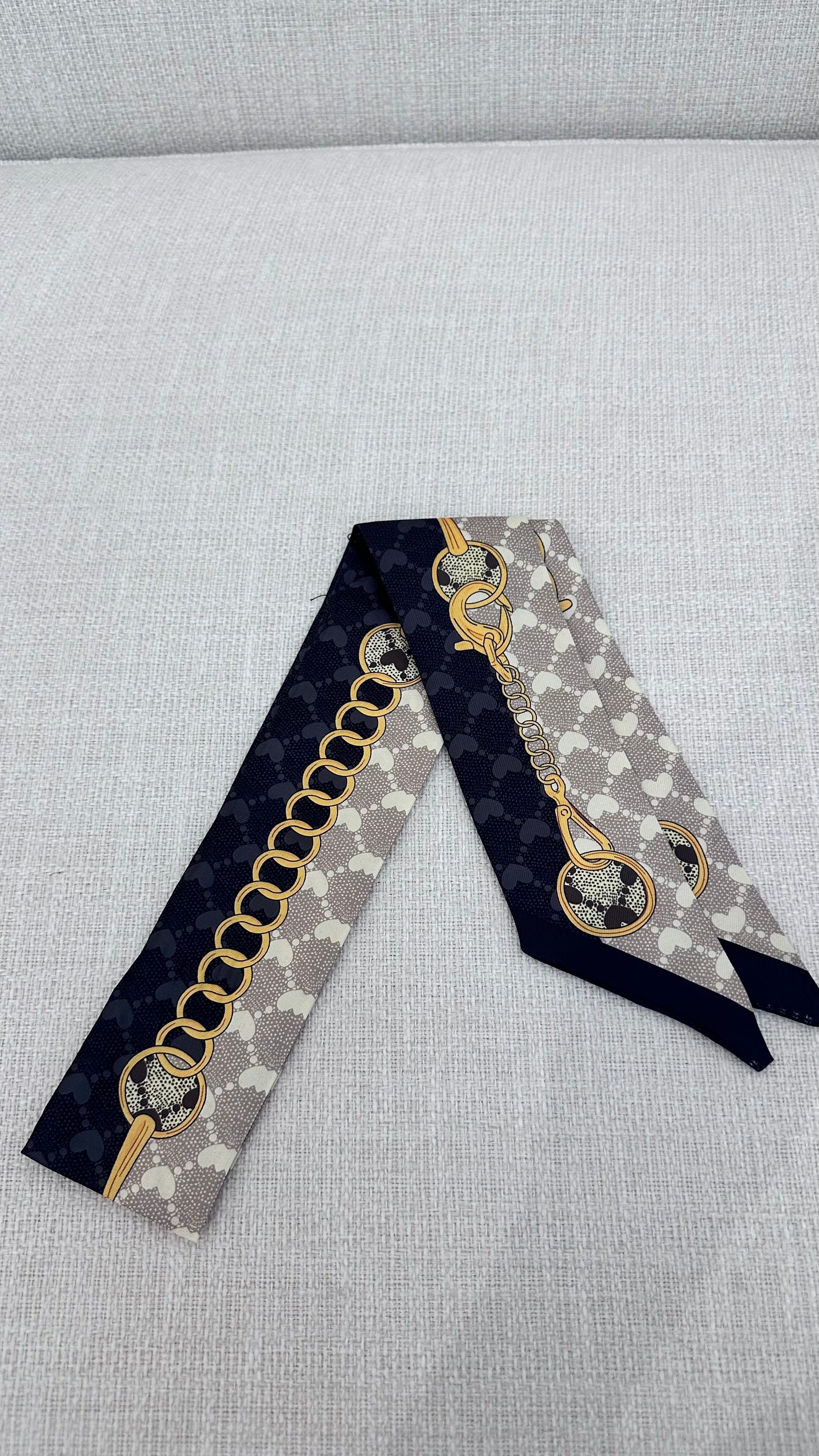 Black & Gold Twilly Scarf