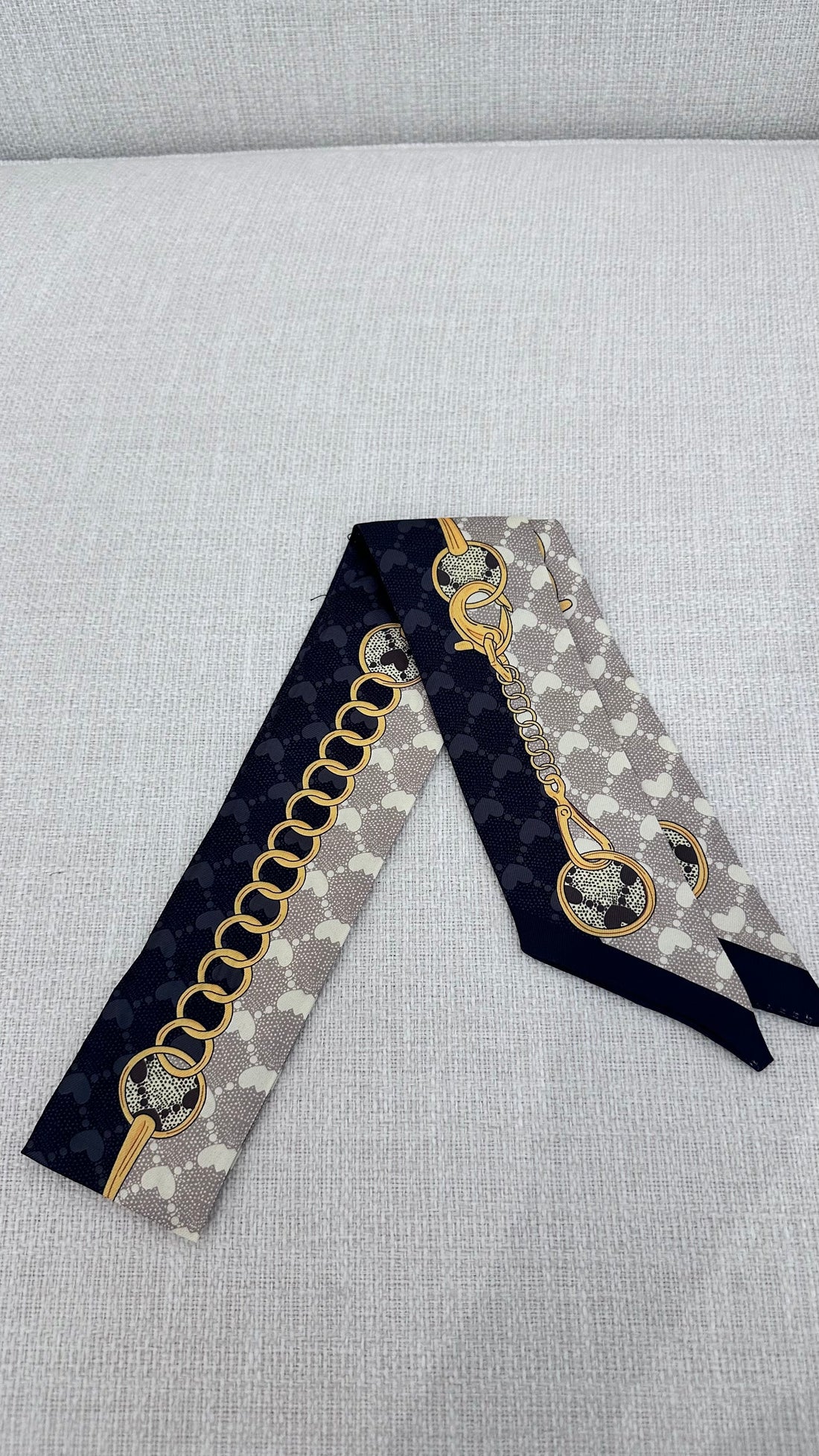 Black & Gold Twilly Scarf