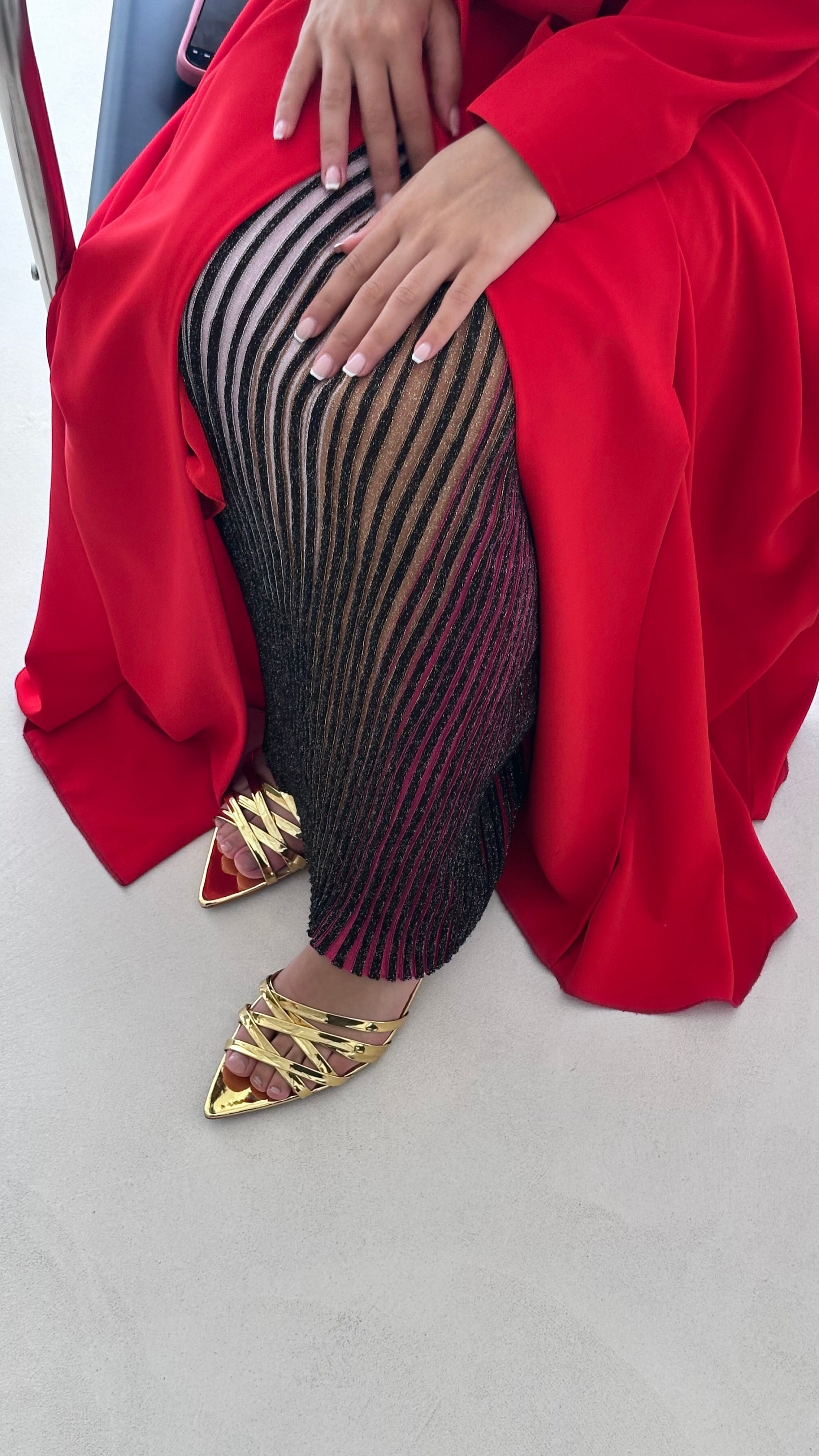 Gold heel