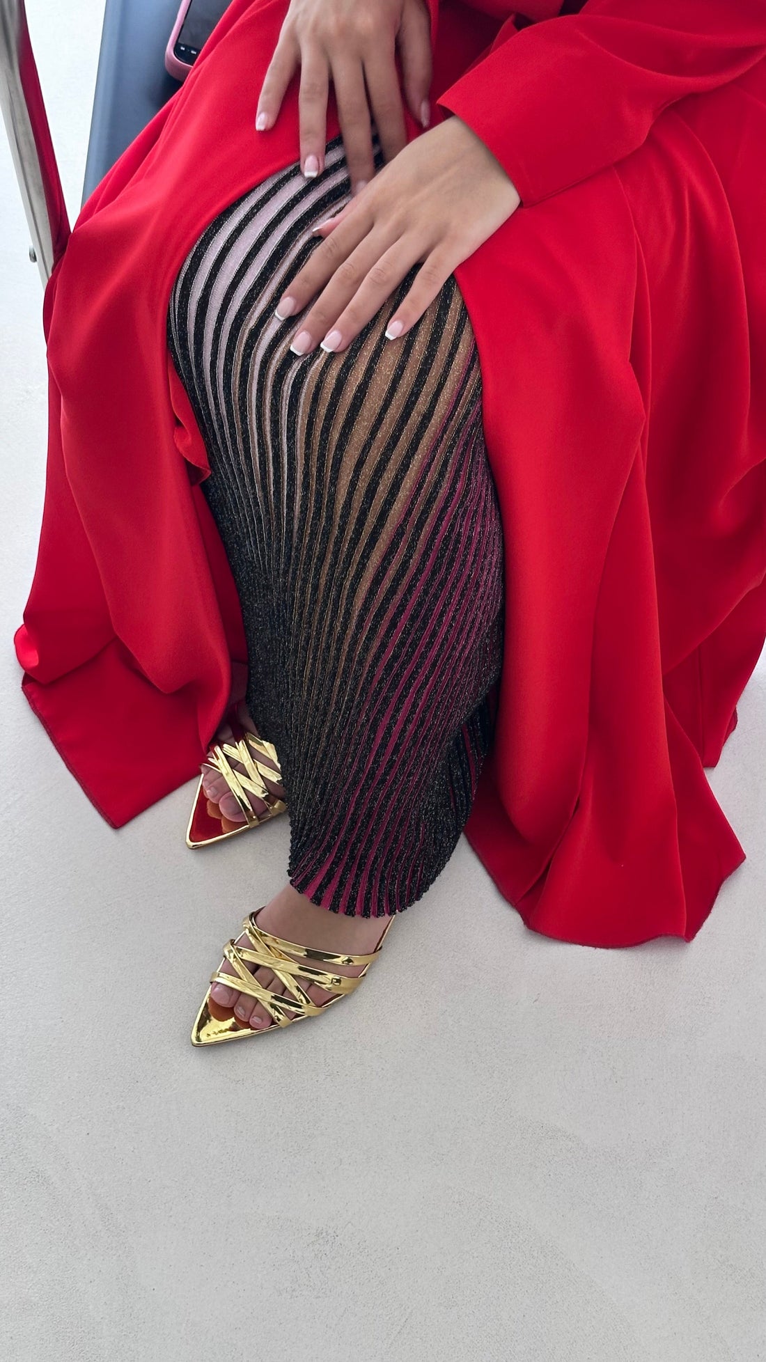 Gold heel
