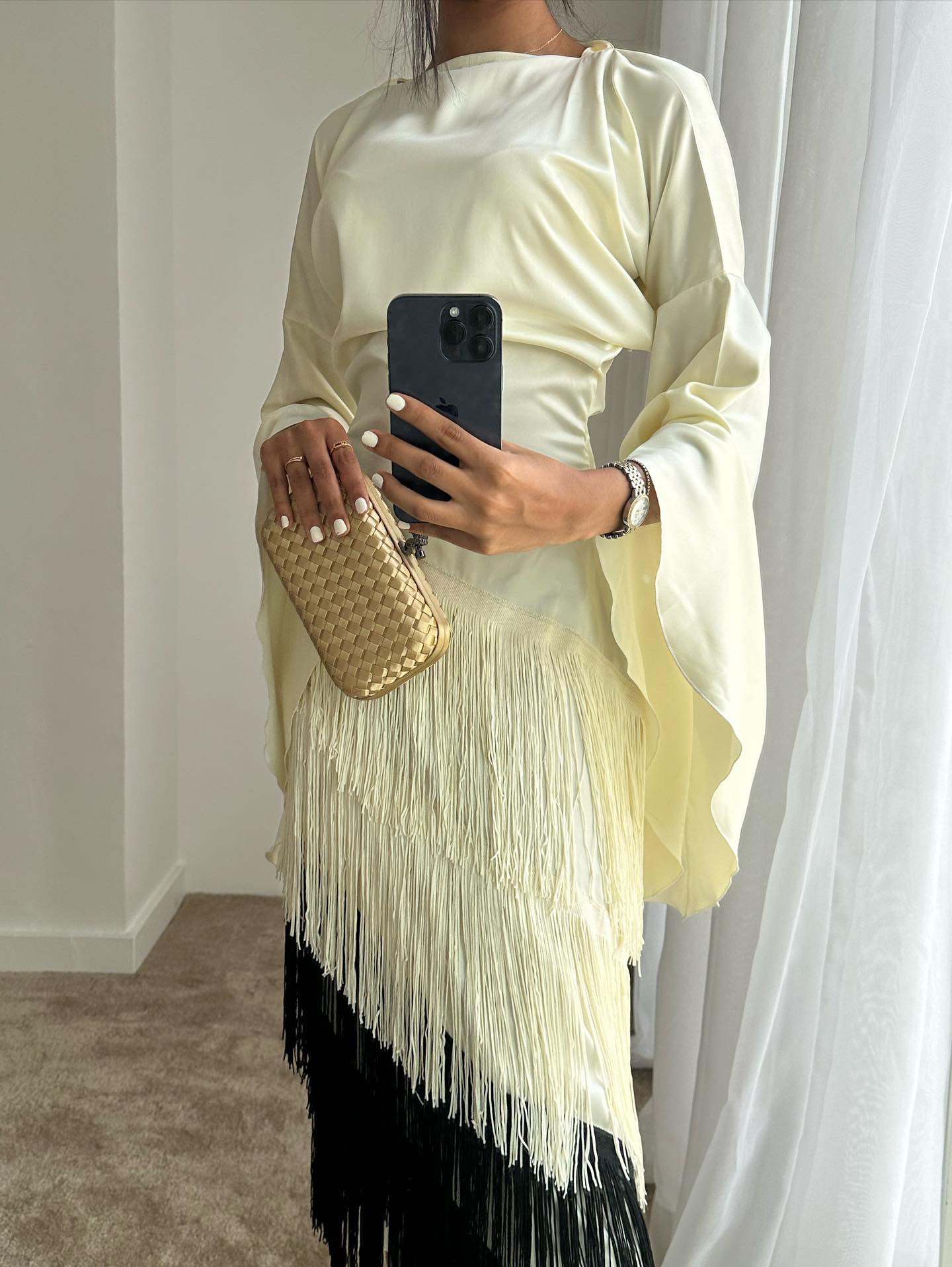 Gold Clutch Strap Detail - Luxury Clutch UAE | Clear UAE
