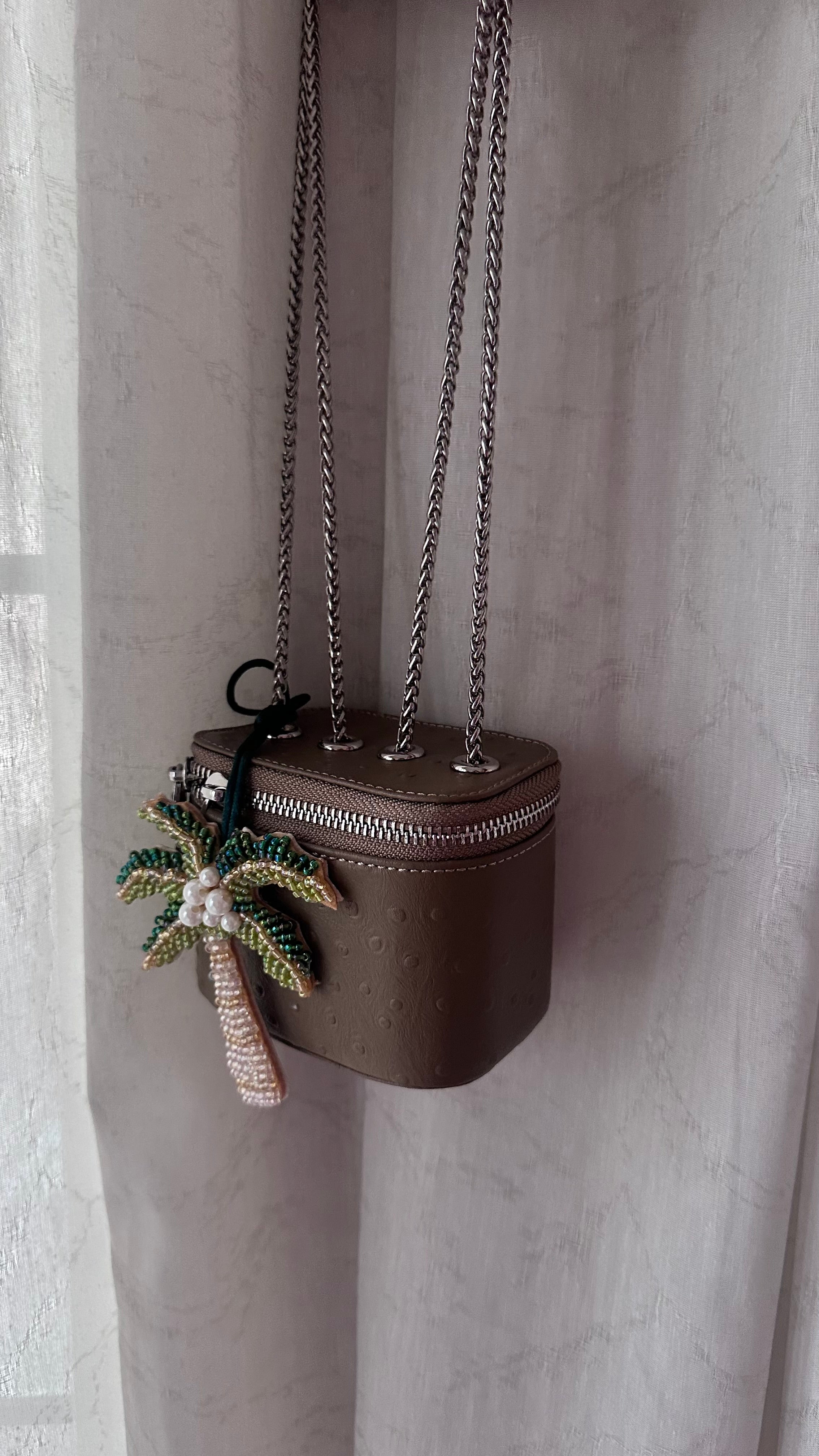 Clear Khaki Mini Bag