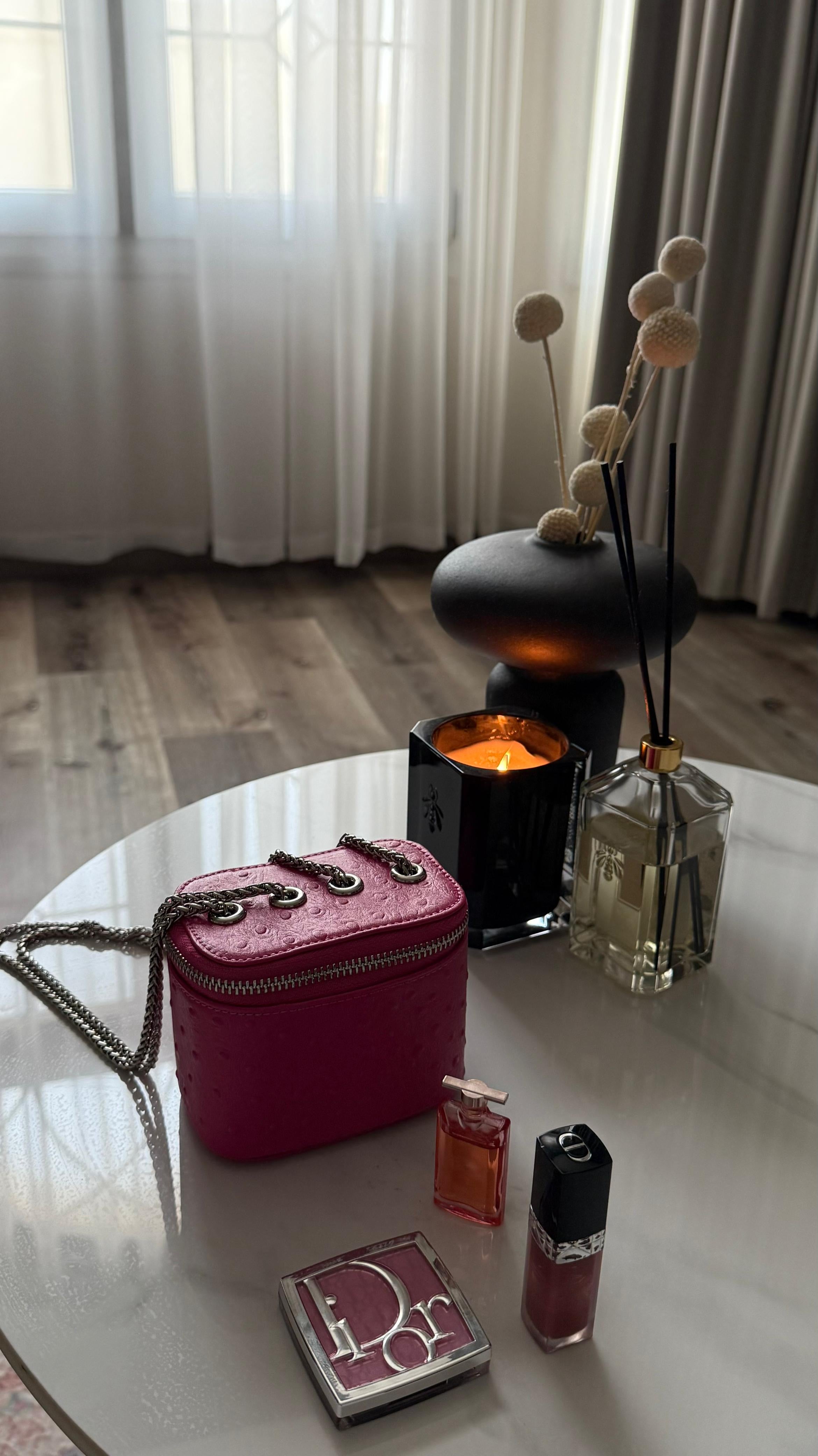 Clear Fuchsia Mini Bag