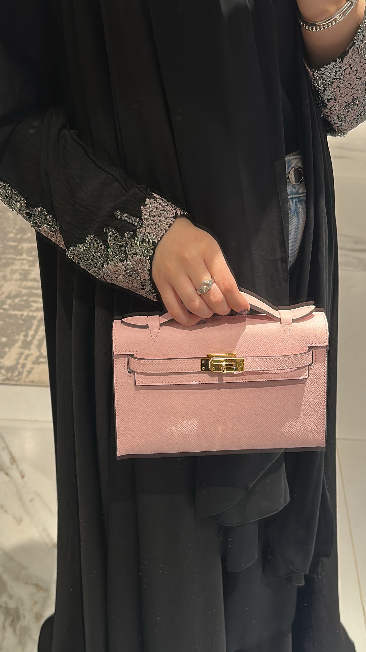 Pink Crossbody Bag 23cm – Luxury Shoulder Bag UAE | Clear UAE

